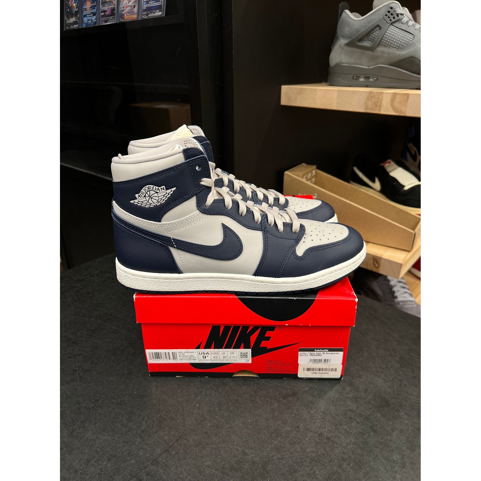 Jordan Jordan 1 Retro High '85 Georgetown Size 9.5, PREOWNED