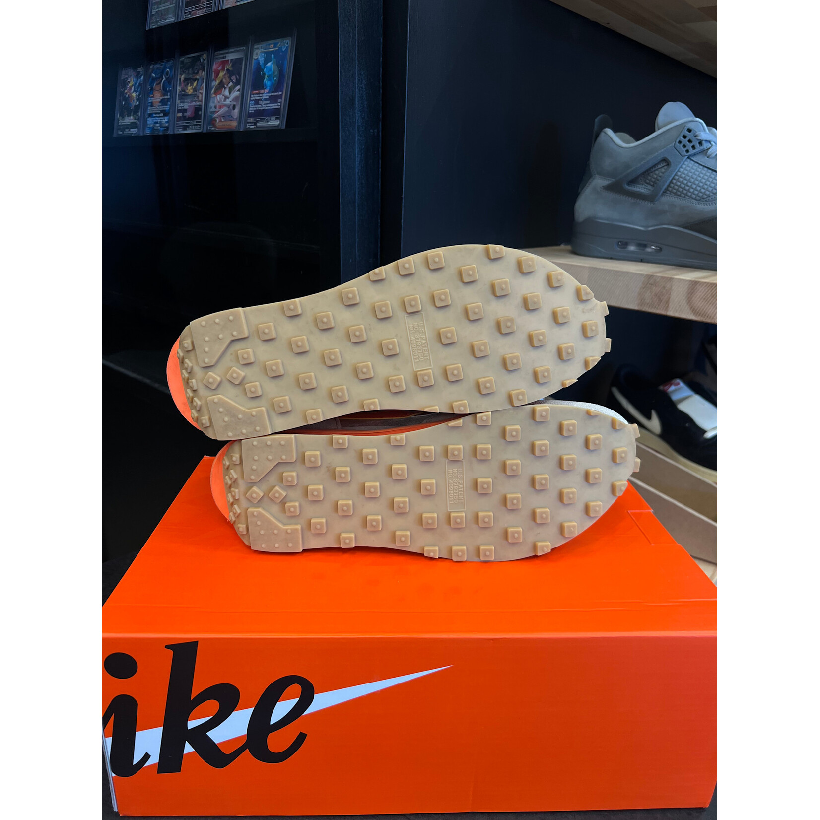 Nike Nike LD Waffle sacai CLOT Kiss of Death Net Orange Blaze Size 10, PREOWNED