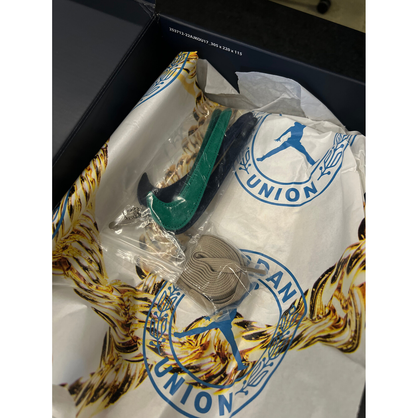 Jordan Jordan 1 Retro AJKO Low SP Union Sail Leather Size 10, PREOWNED