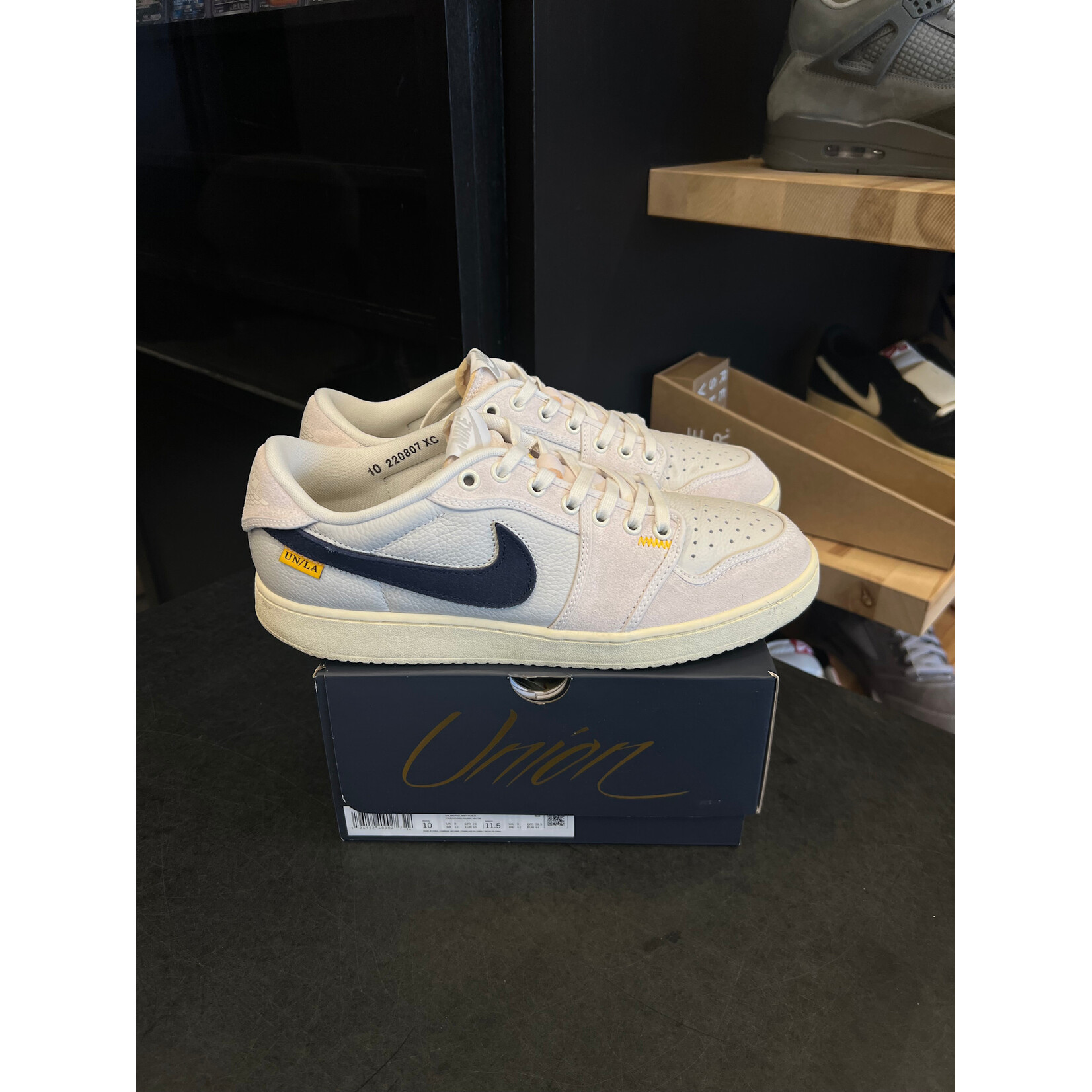 Jordan Jordan 1 Retro AJKO Low SP Union Sail Leather Size 10, PREOWNED