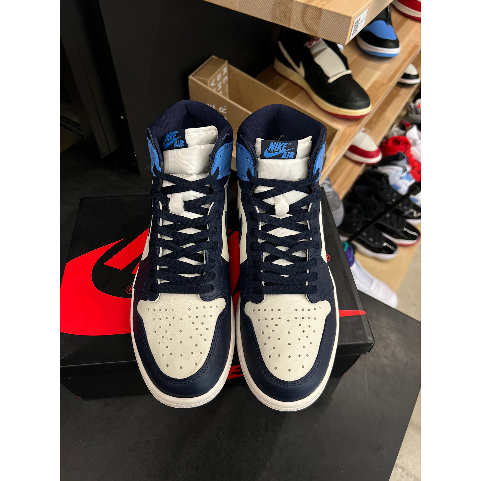 Jordan Jordan 1 Retro High Obsidian Size 12, PREOWNED