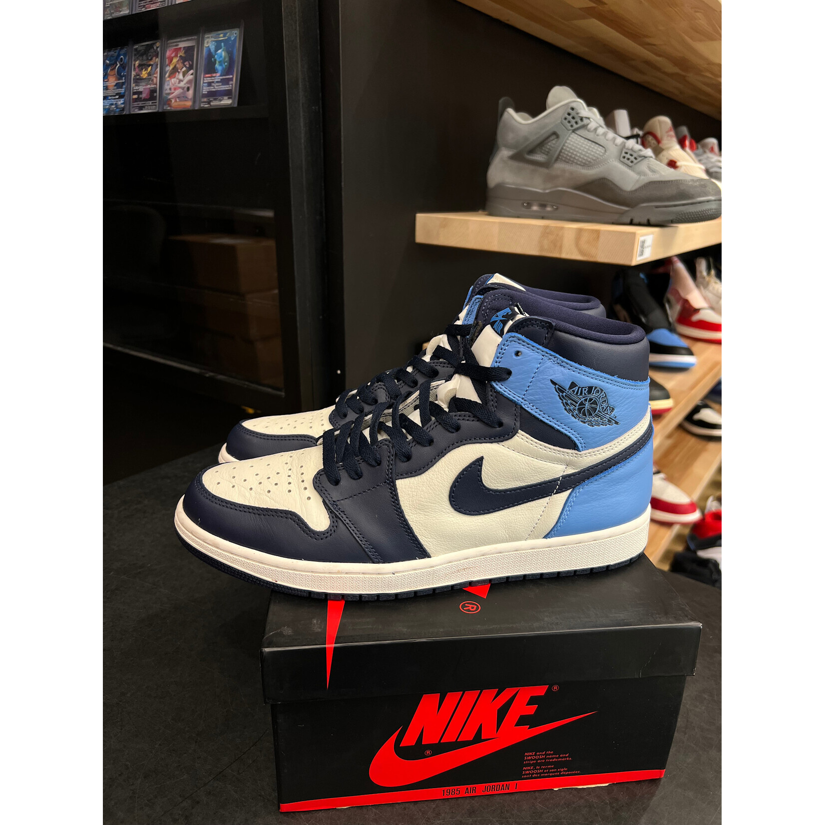 Jordan Jordan 1 Retro High Obsidian Size 12, PREOWNED