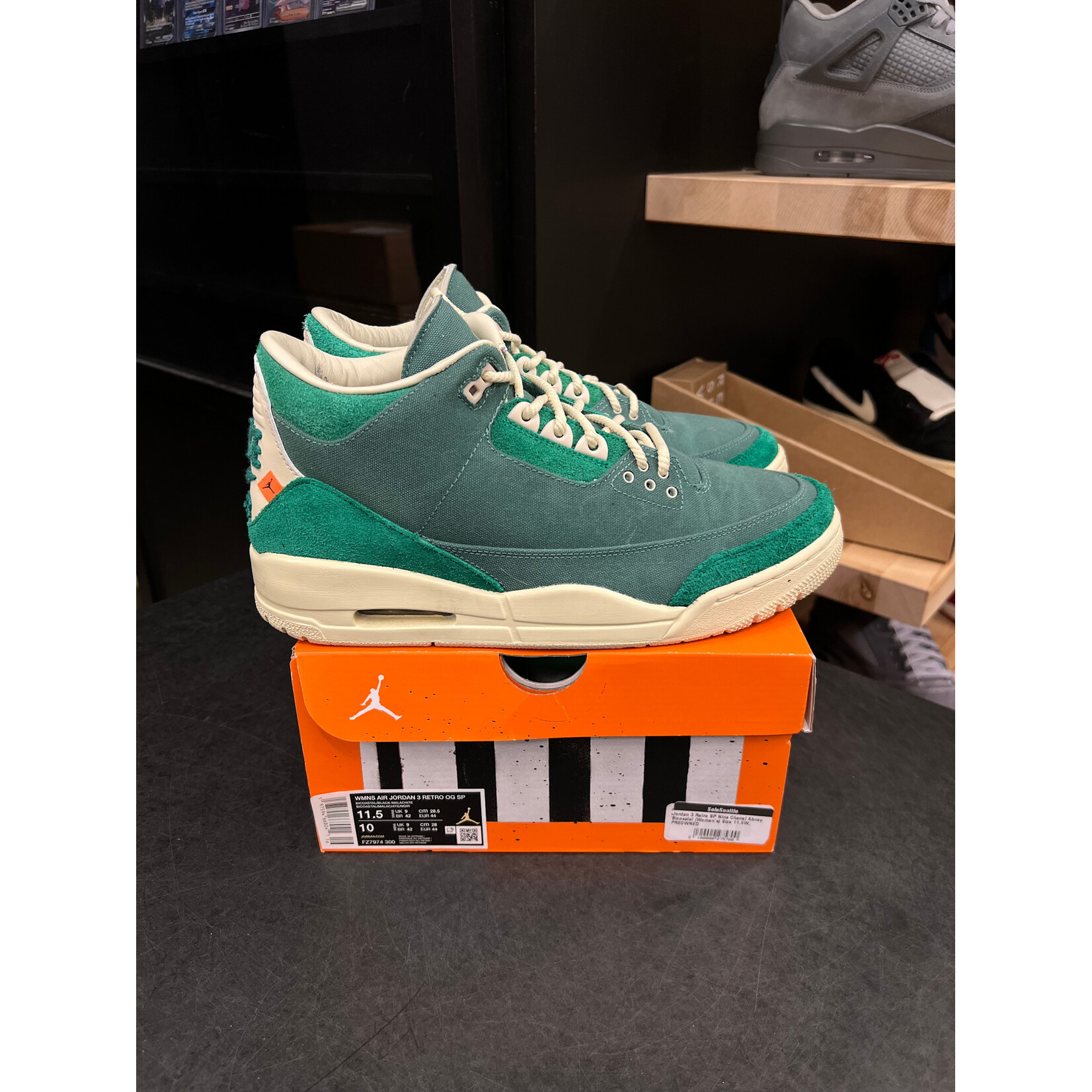 Jordan Jordan 3 Retro SP Nina Chanel Abney Bicoastal (Women's) Size 11.5W, PREOWNED