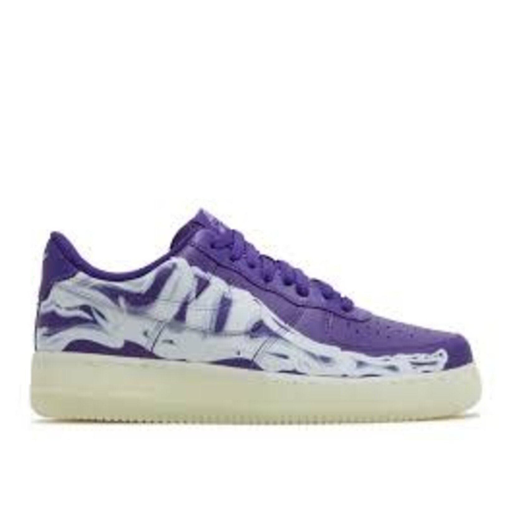 Nike Nike Air Force 1 Low '07 QS Purple Skeleton Halloween (2021) Size 8.5, DS BRAND NEW