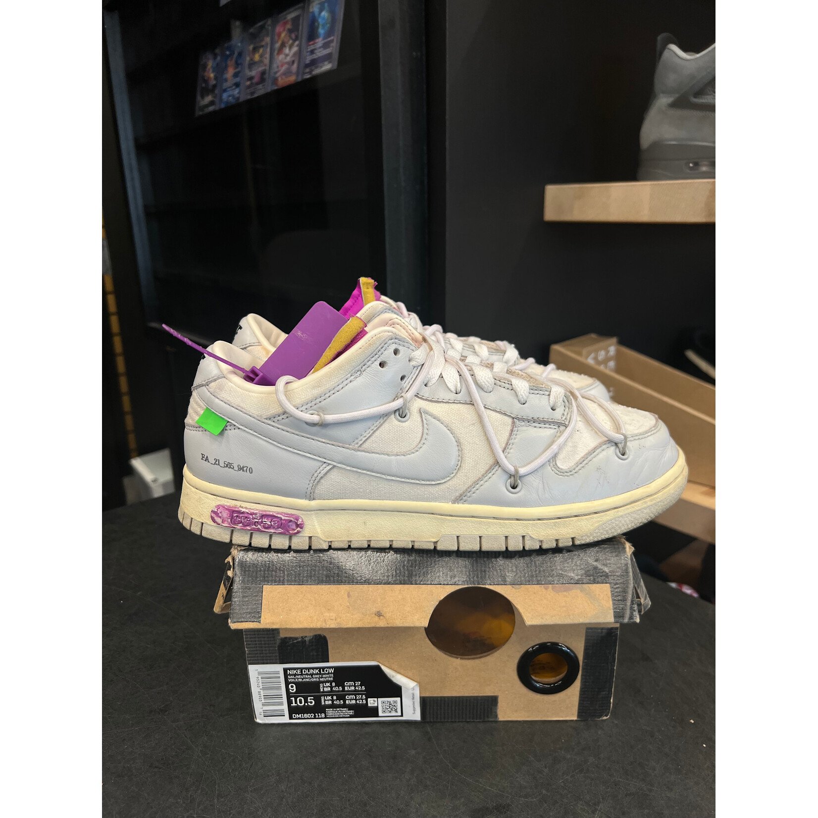 Nike Nike Dunk Low Off-White Lot 3 Size 9, PREOWNED