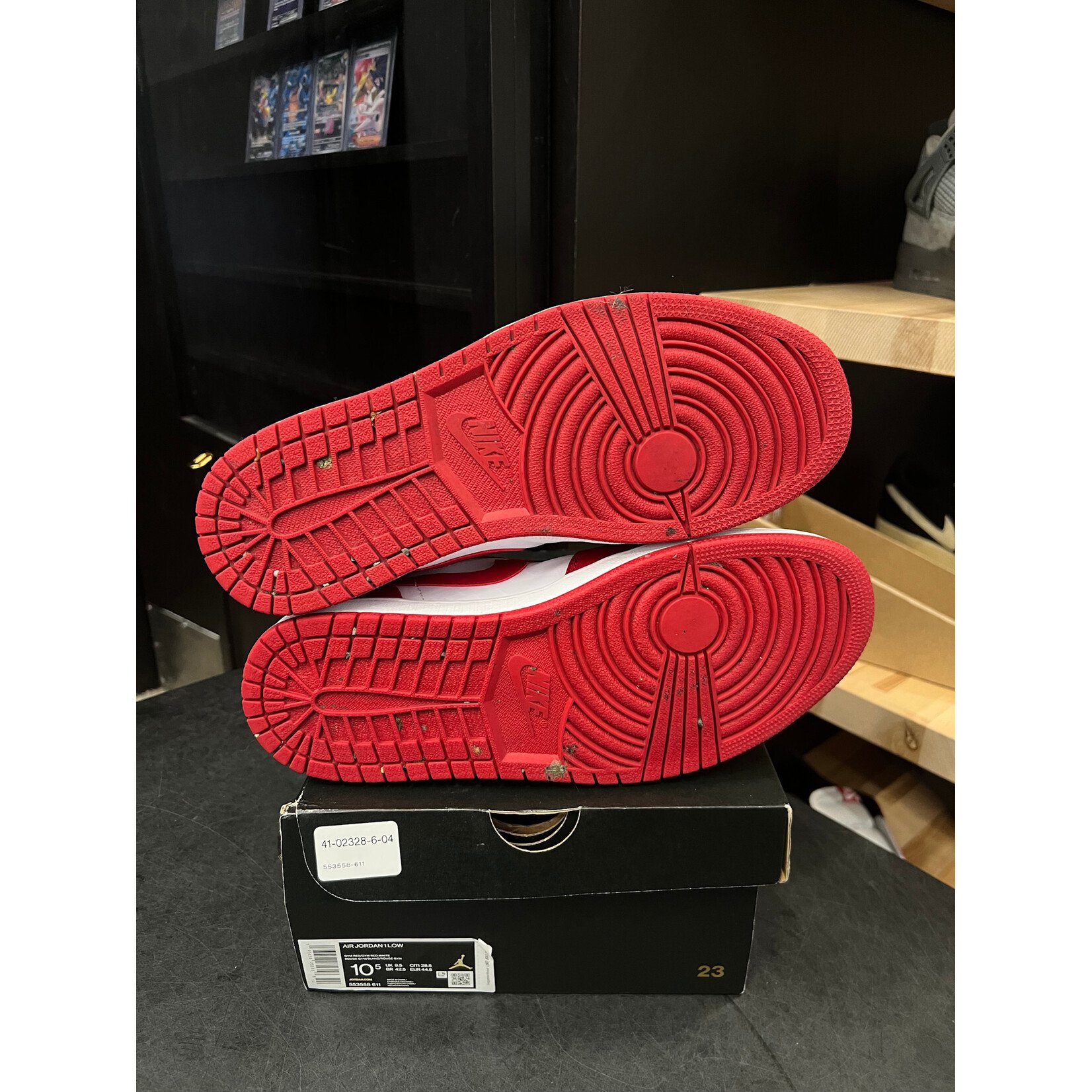 Jordan Jordan 1 Low Gym Red White Size 10.5, PREOWNED