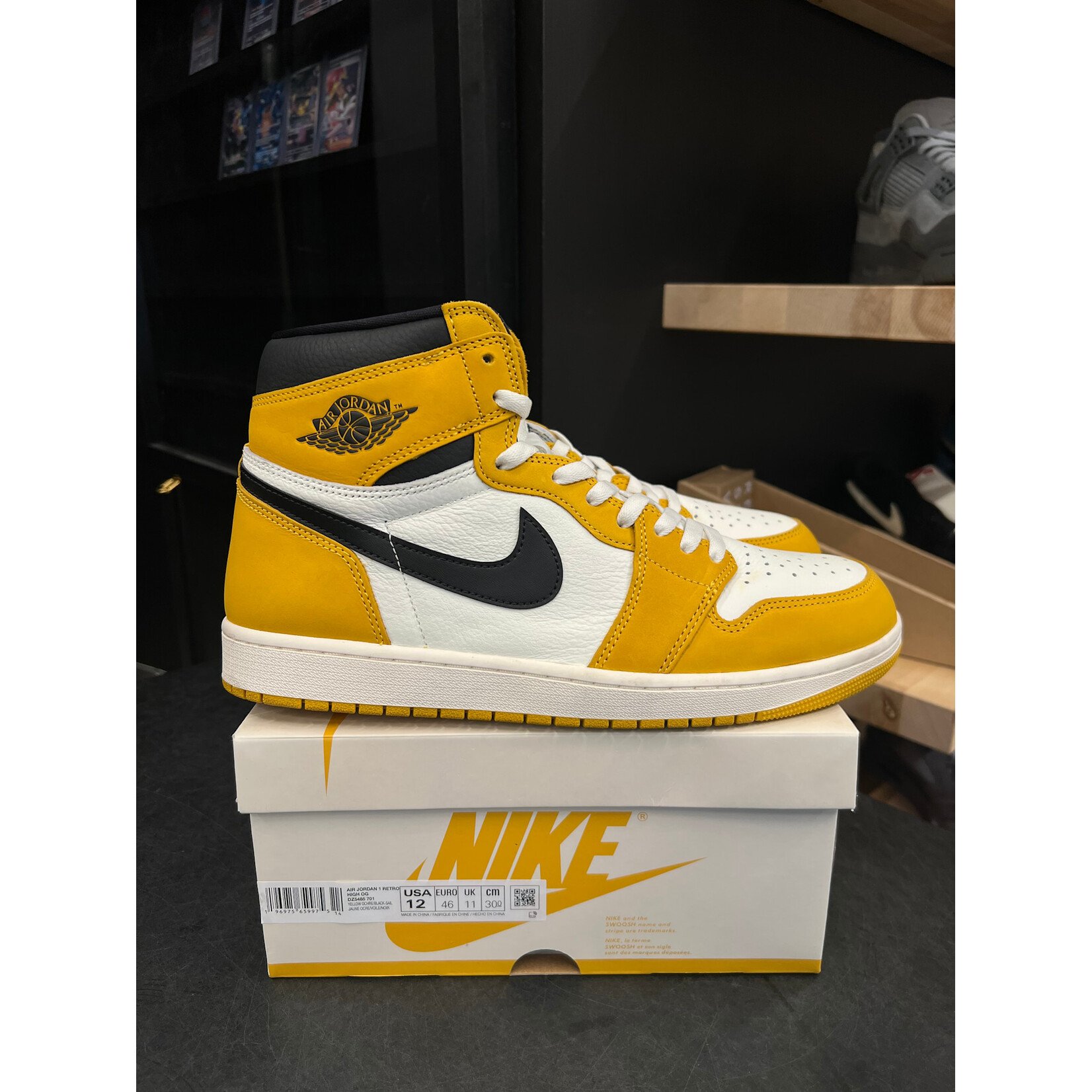 Jordan Jordan 1 Retro High OG Yellow Ochre Size 12, PREOWNED