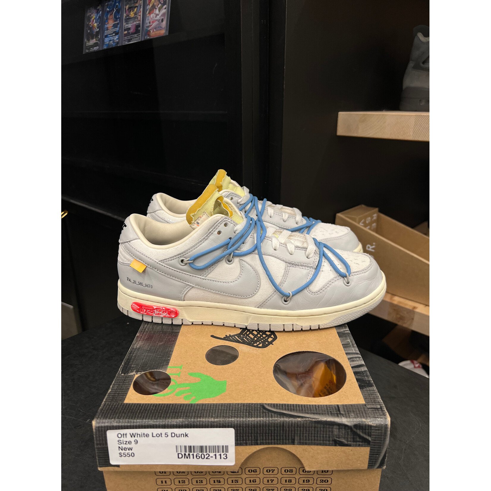 Nike Nike Dunk Low Off-White "Lot 5" Size 9, PREOWNED