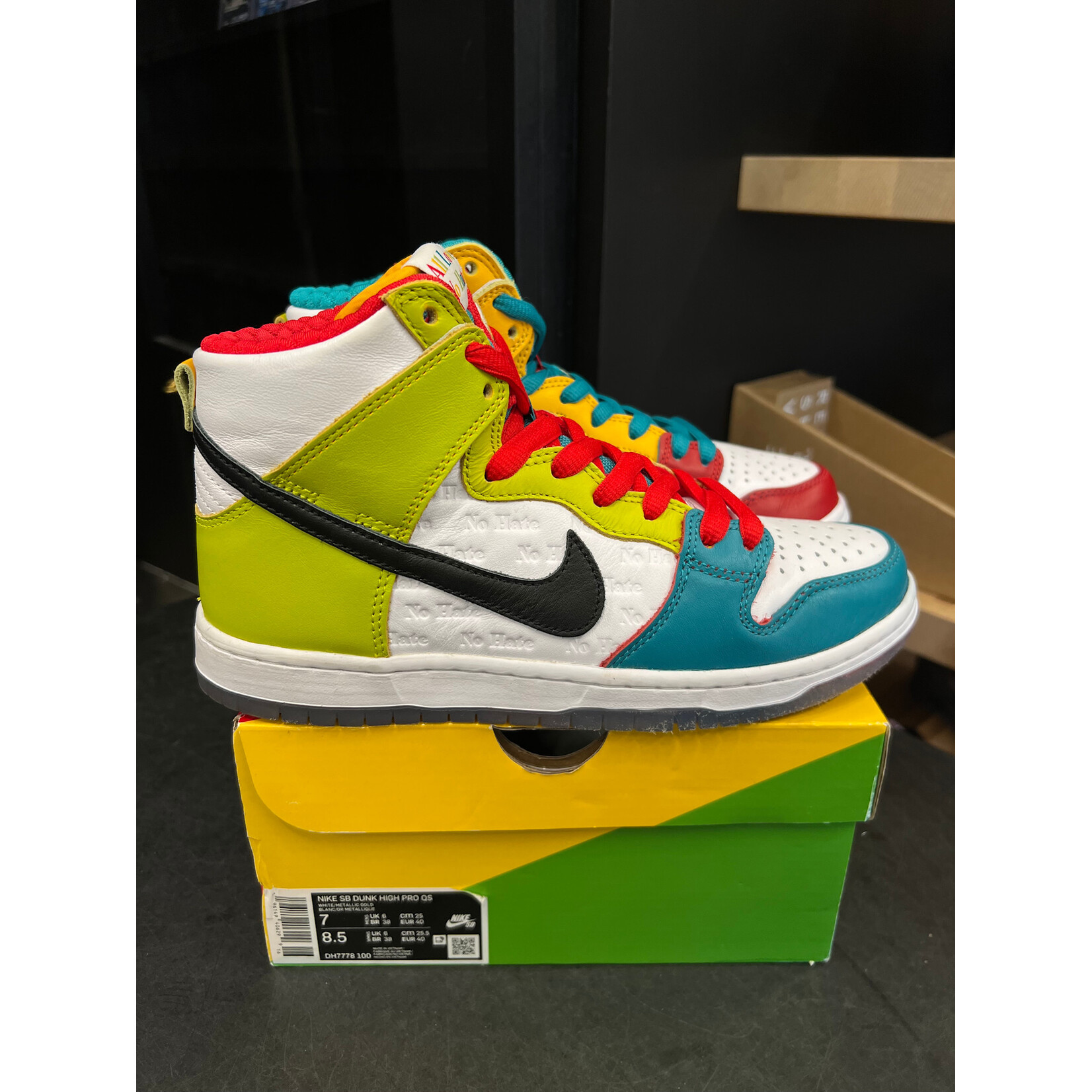 Nike Nike SB Dunk High Pro froSkate All Love Size 7, PREOWNED
