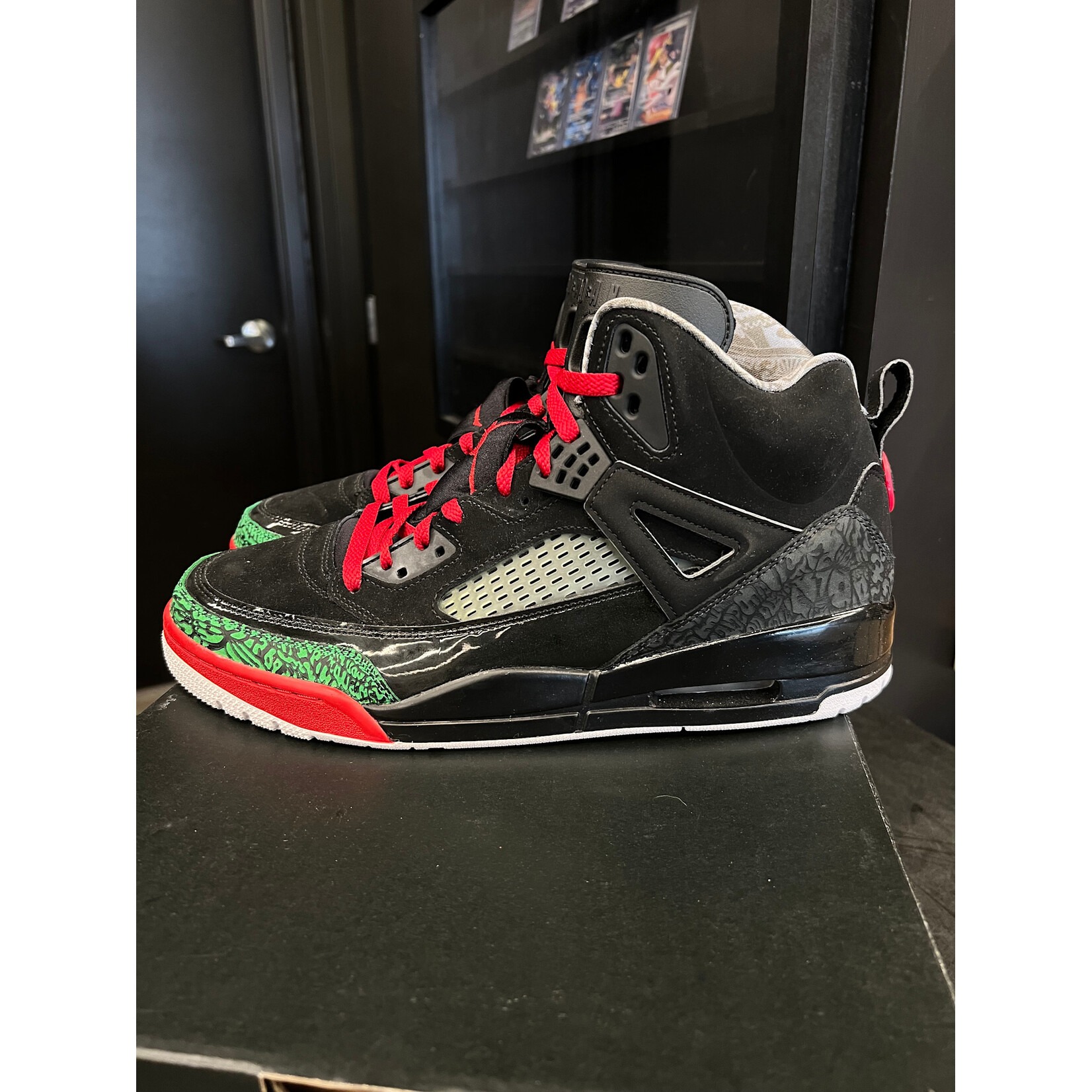 Jordan Jordan Spizike Black Varsity Red (2017) Size 13, PREOWNED