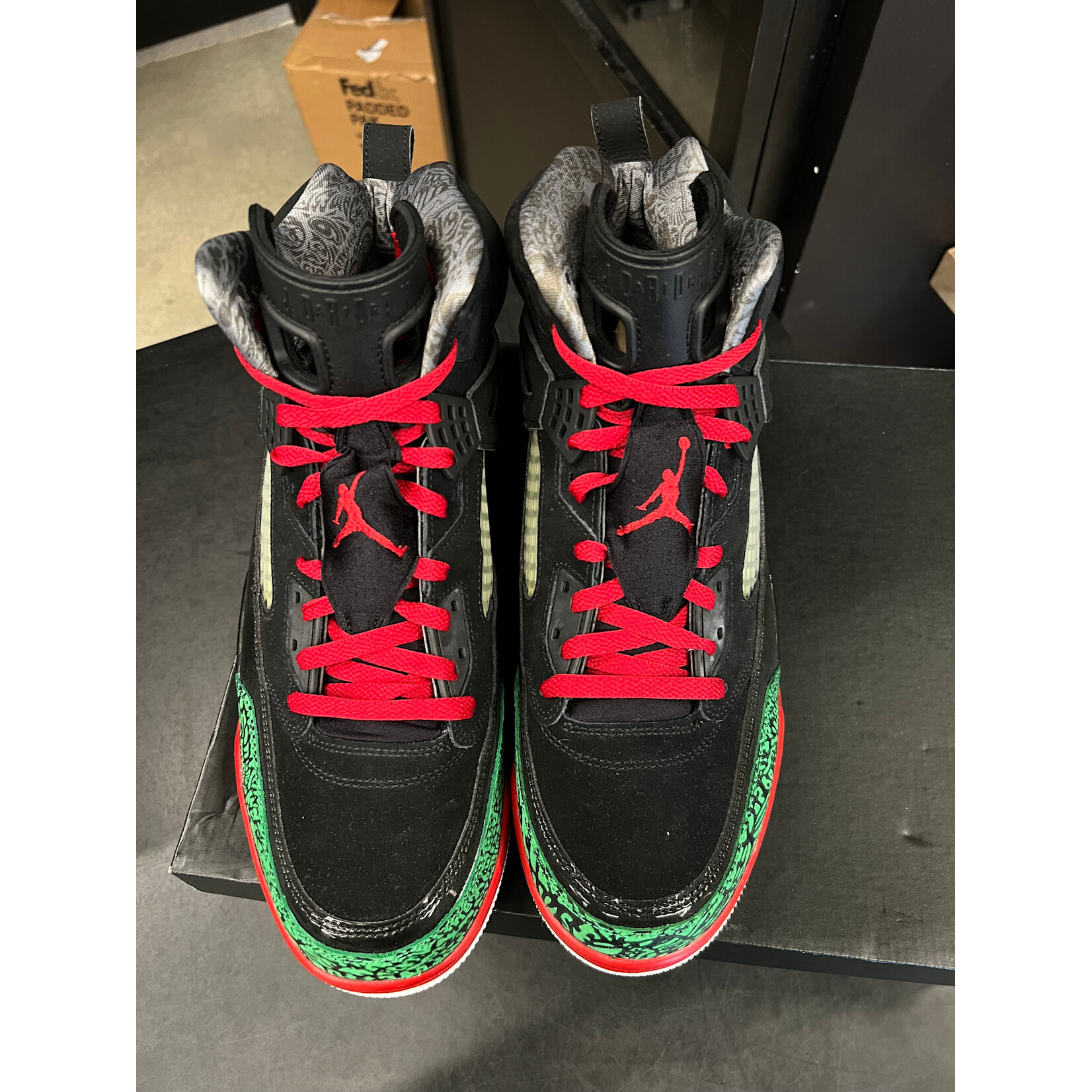 Jordan Jordan Spizike Black Varsity Red (2017) Size 13, PREOWNED