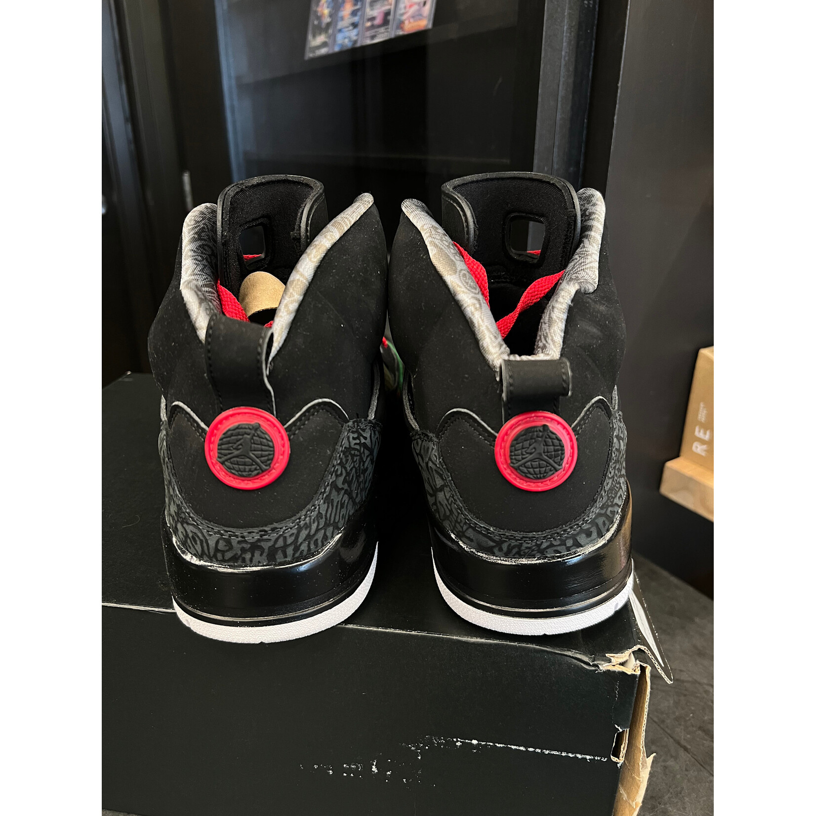 Jordan Jordan Spizike Black Varsity Red (2017) Size 13, PREOWNED