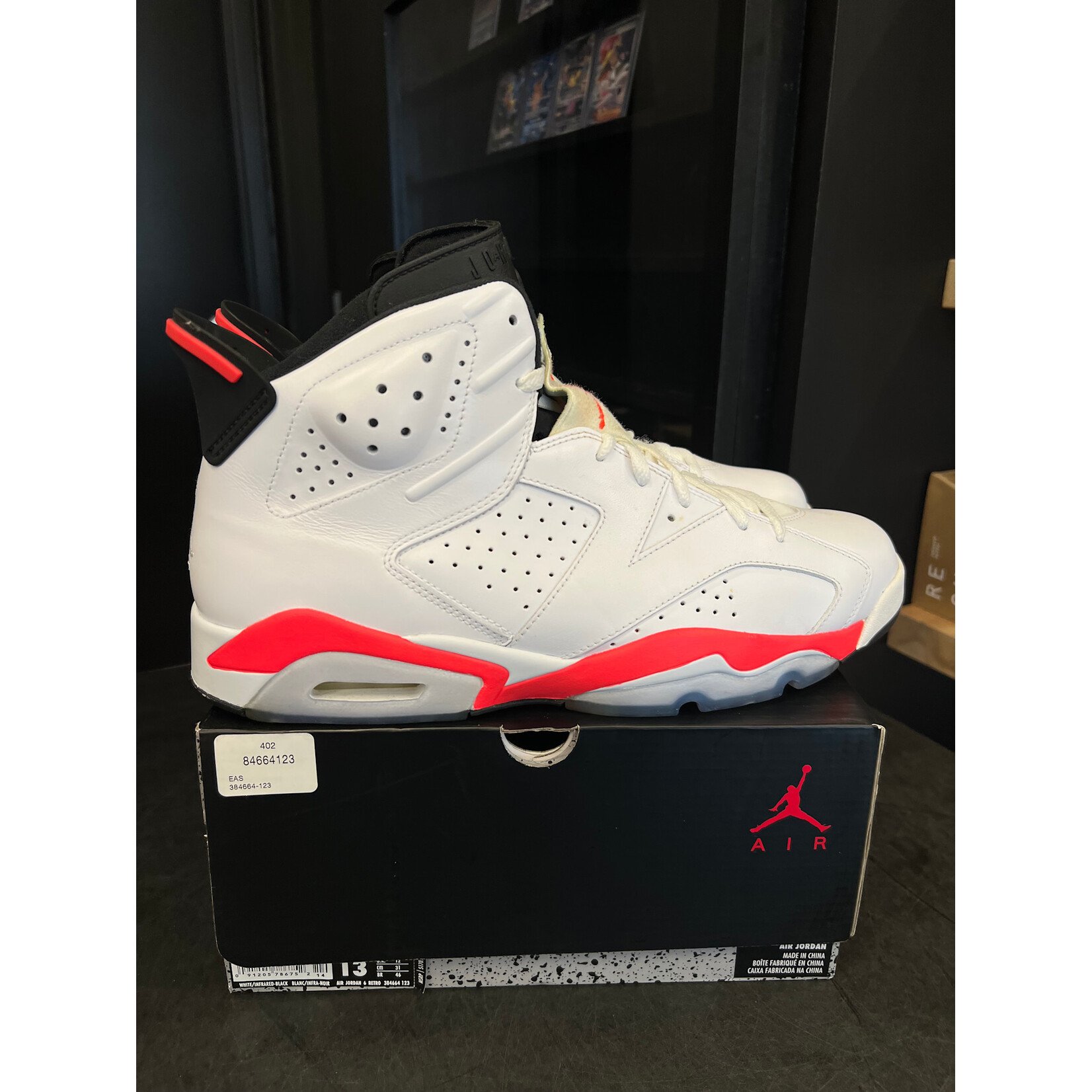 Jordan Jordan 6 Retro Infrared White (2014) Size 13, PREOWNED