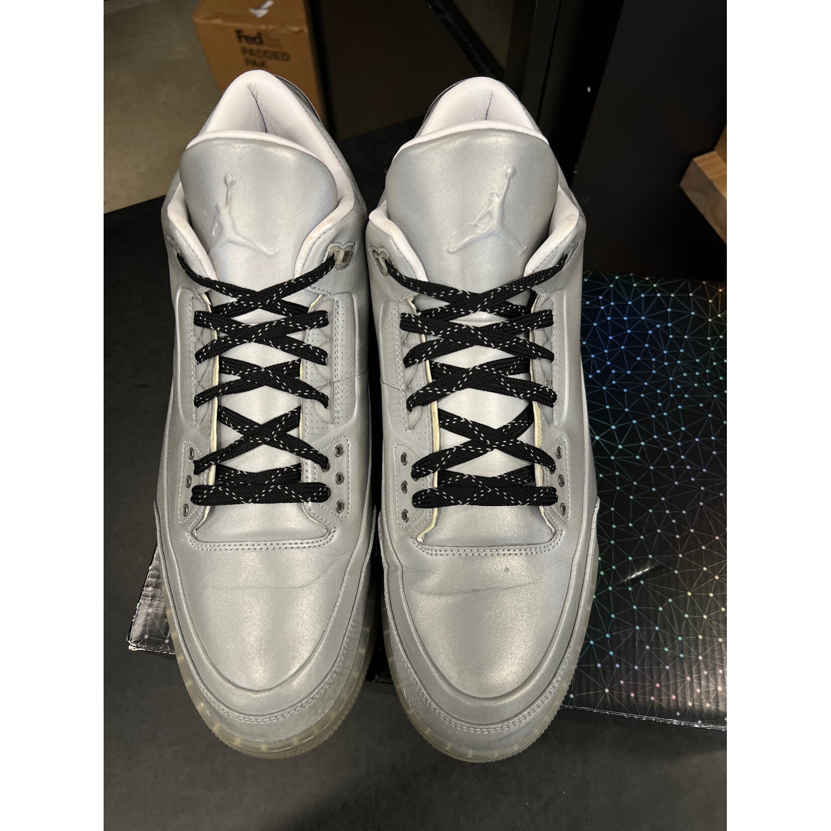 Jordan Jordan 3 Retro 5Lab3 Silver Size 13, PREOWNED