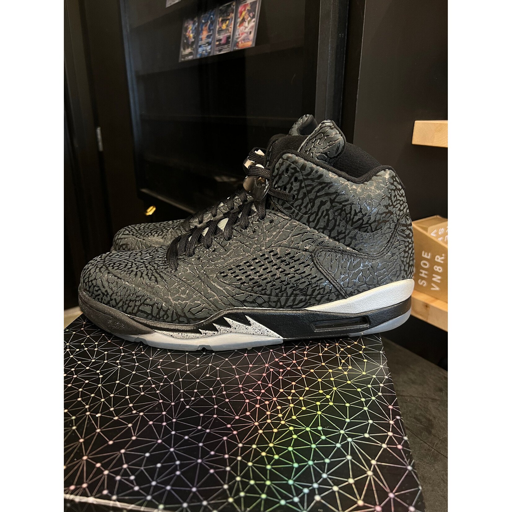 Jordan Jordan 5 Retro 3Lab5 Black Silver Size 13, PREOWNED