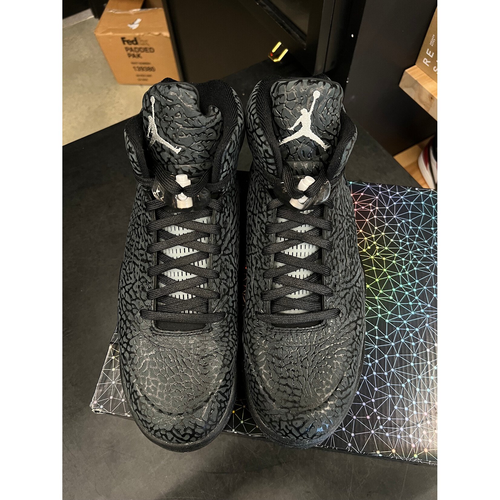 Jordan Jordan 5 Retro 3Lab5 Black Silver Size 13, PREOWNED
