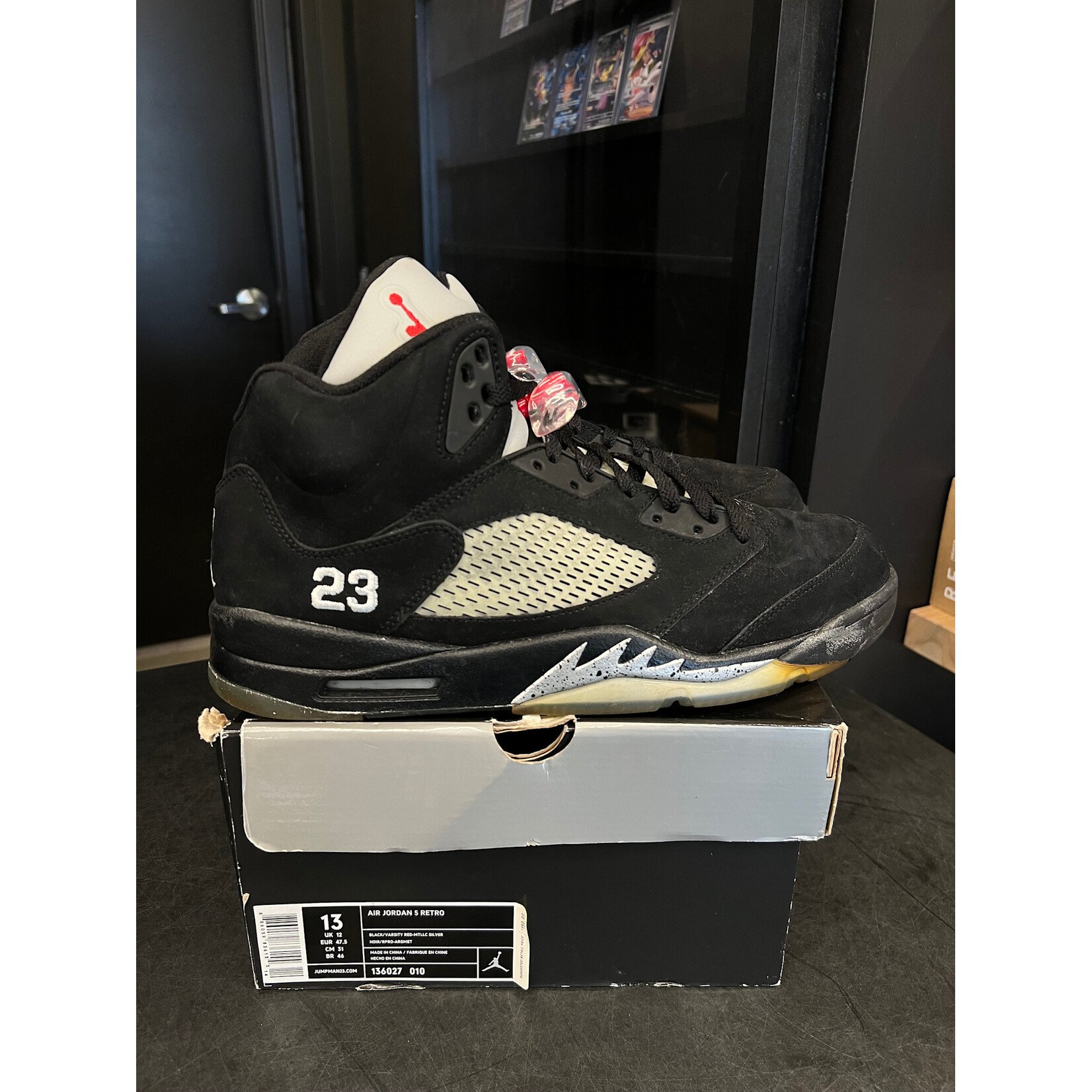 Jordan Jordan 5 Retro Black Metallic (2011) Size 13, PREOWNED