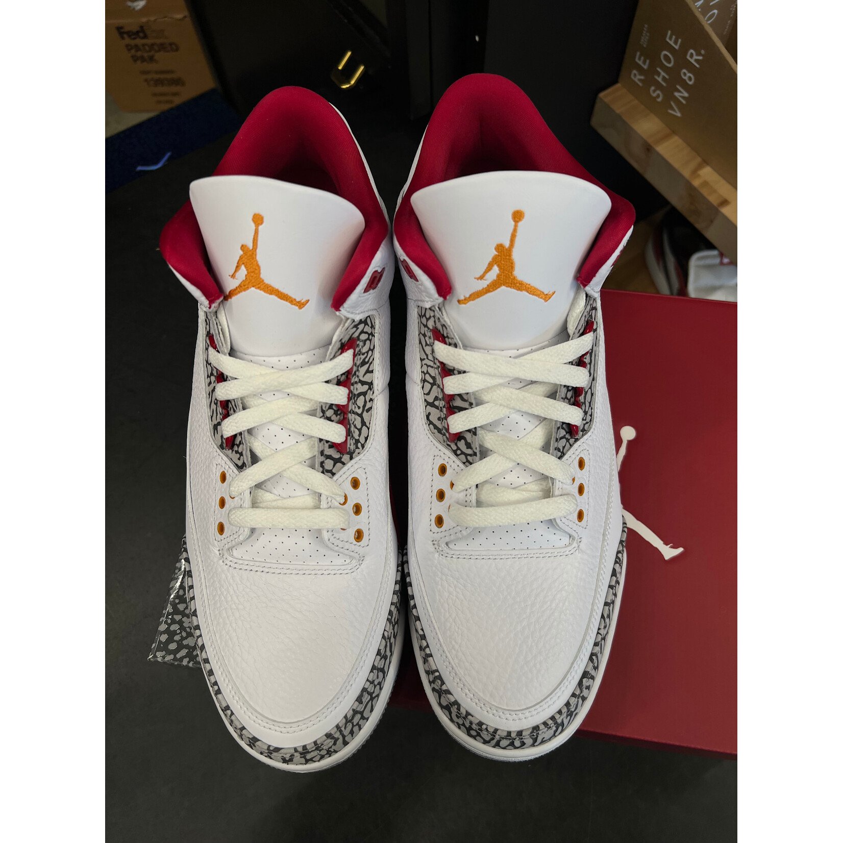 Jordan Jordan 3 Retro Cardinal Red Size 11.5, PREOWNED PADS