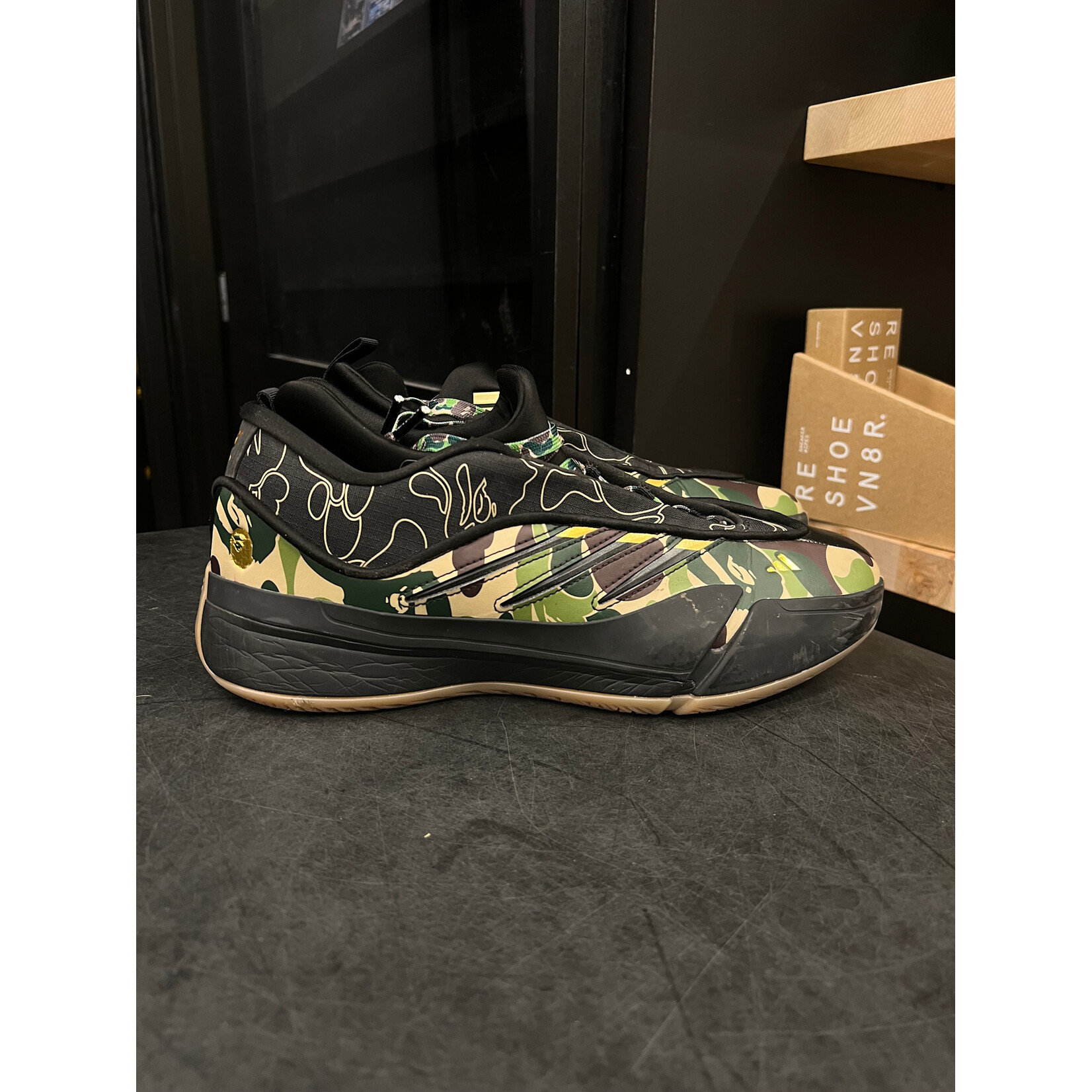 Adidas adidas Dame 9 Bape Black Green Size 10.5, PREOWNED