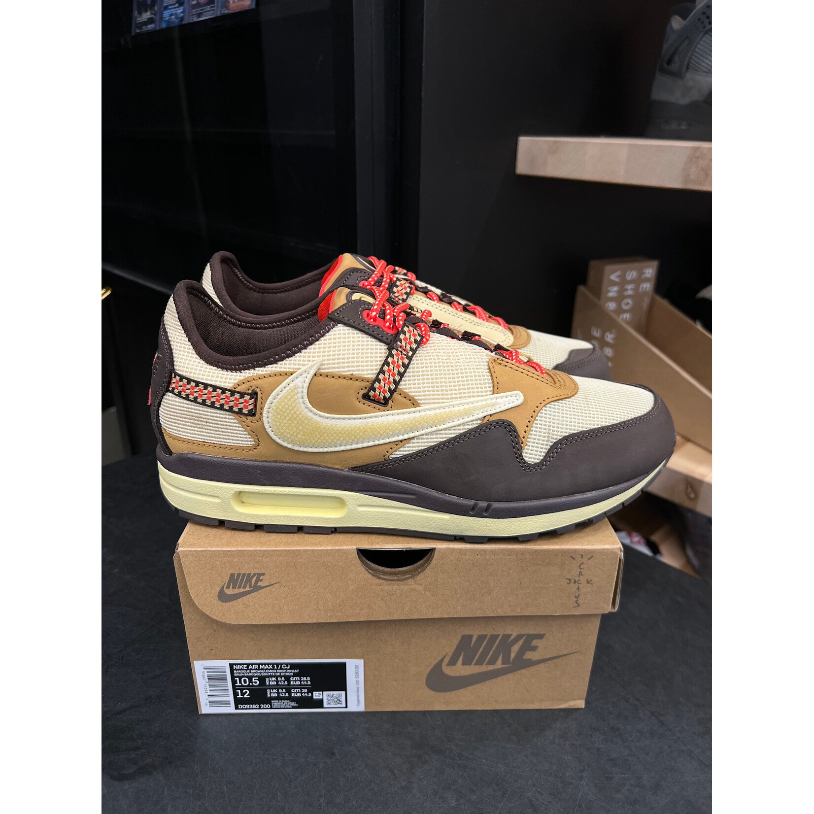 Nike Nike Air Max 1 Travis Scott Cactus Jack Baroque Brown Size 10.5, PREOWNED