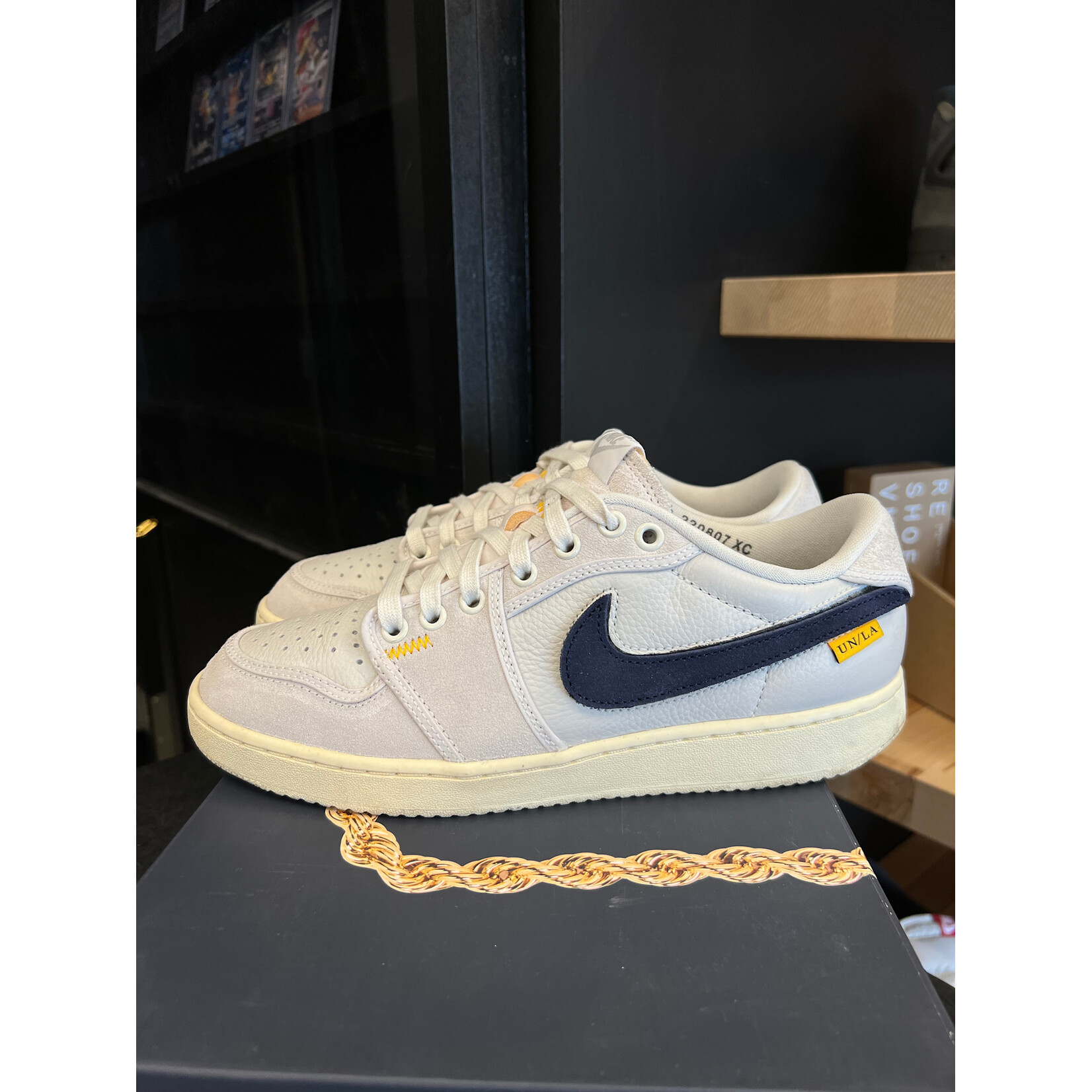 Jordan Jordan 1 Retro AJKO Low SP Union Sail Leather Size 8.5, PREOWNED