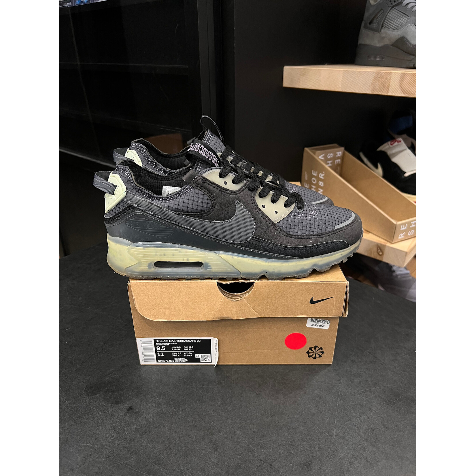 Nike Nike Air Max 90 Terrascape Black Lime Ice Size 9.5, PREOWNED
