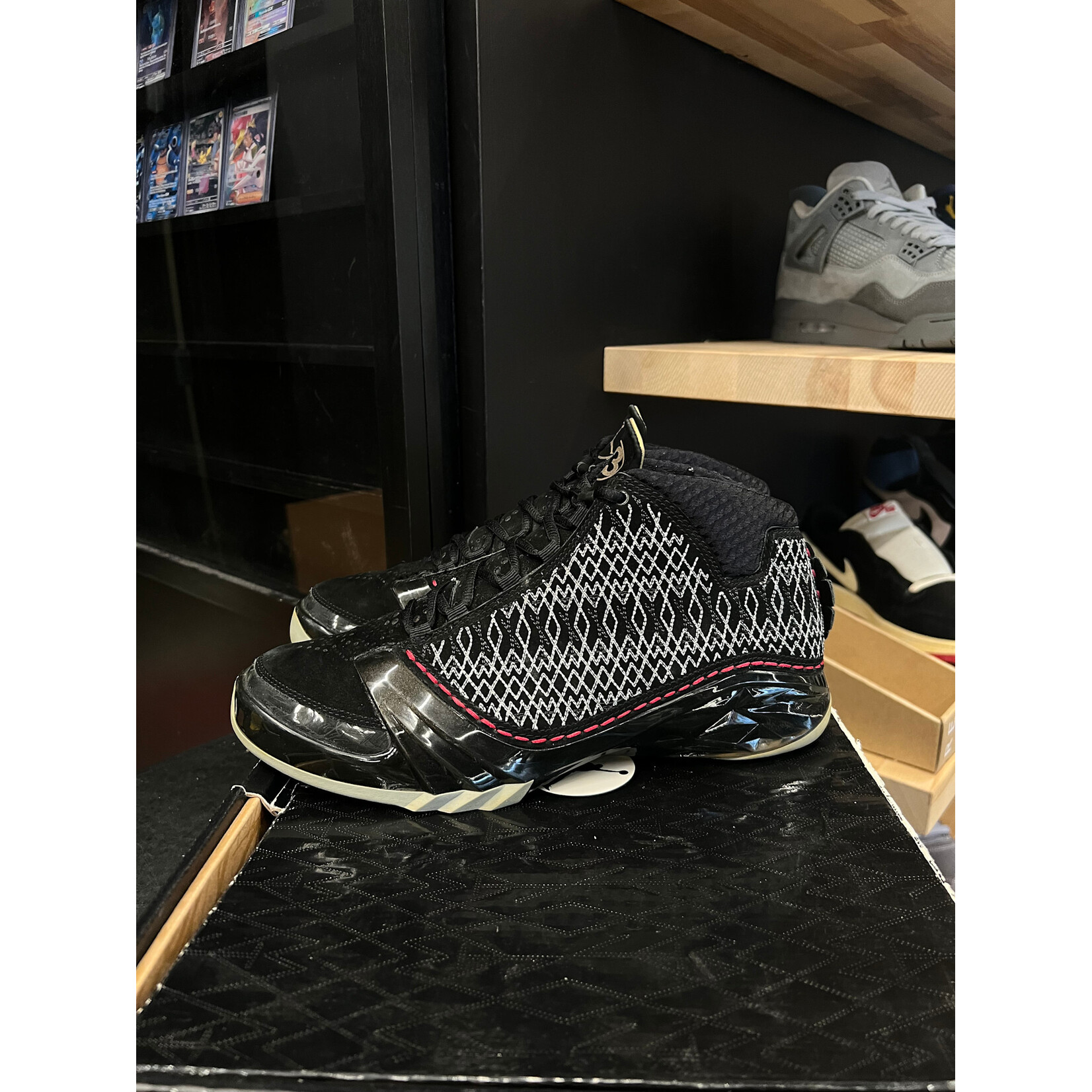 Jordan Jordan 23 Black Stealth Size 8.5, PREOWNED REP BOX (WHITE STEALTH STYLE CODE BOX)