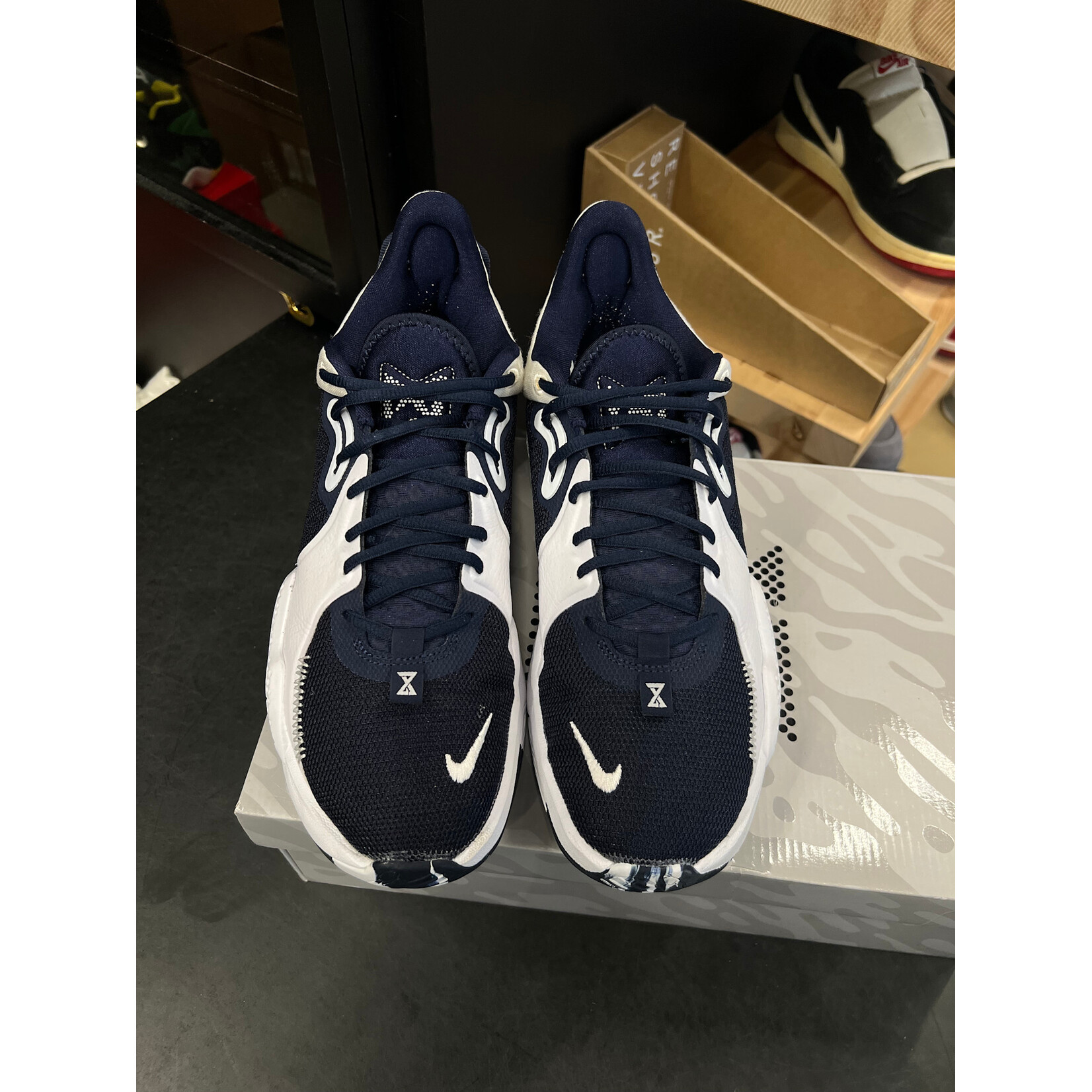 Nike Nike PG 5 Team White Black Size 10, PREOWNED