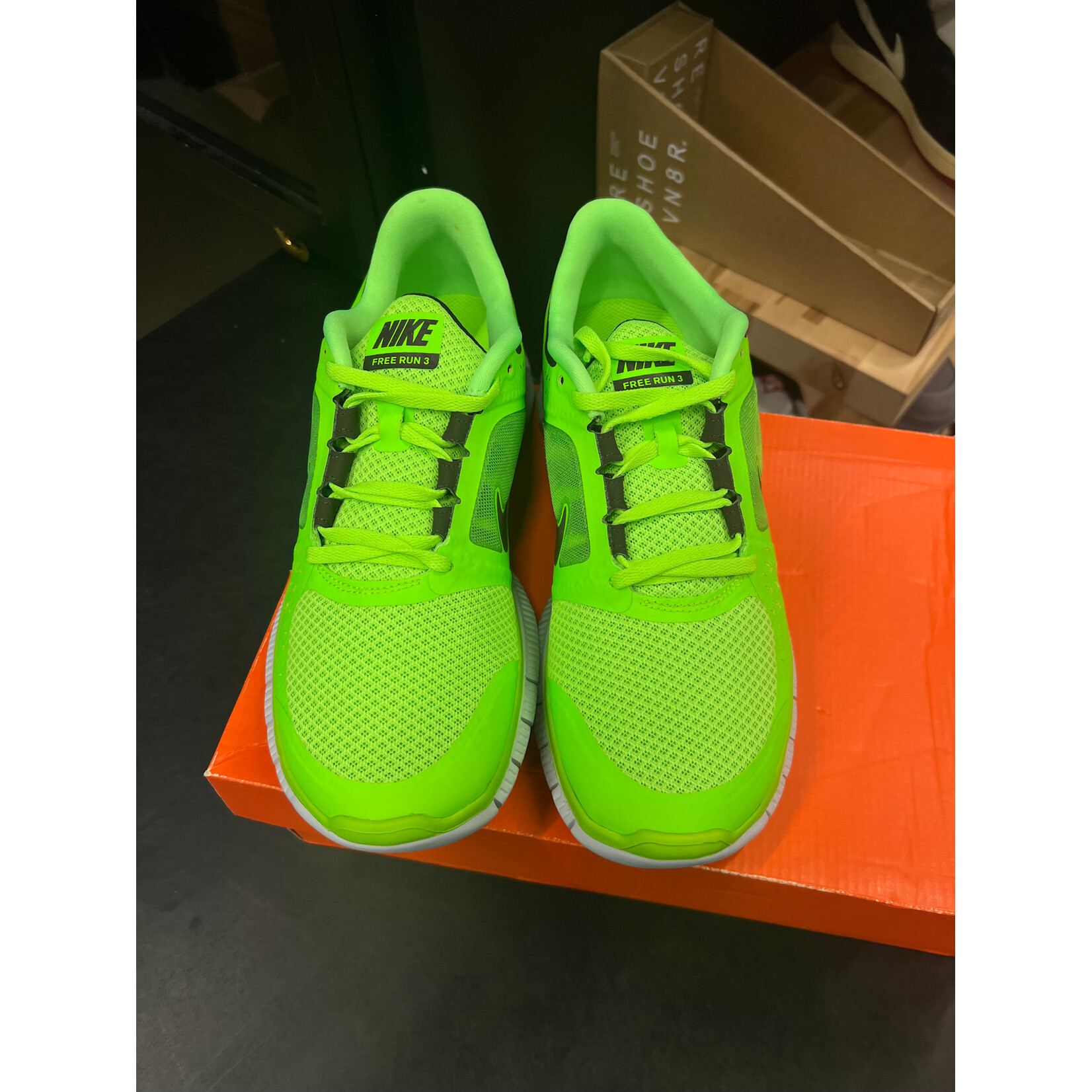 Nike Nike Free Run+ 3 Electric Green Size 9, DS BRAND NEW