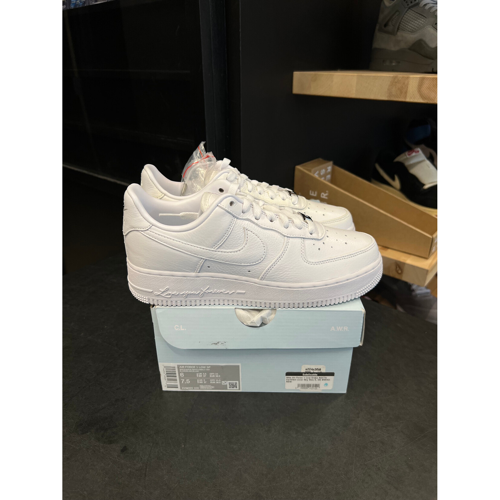 Nike Nike Air Force 1 Low Drake NOCTA Certified Lover Boy Size 6, DS BRAND NEW W/ FLAW