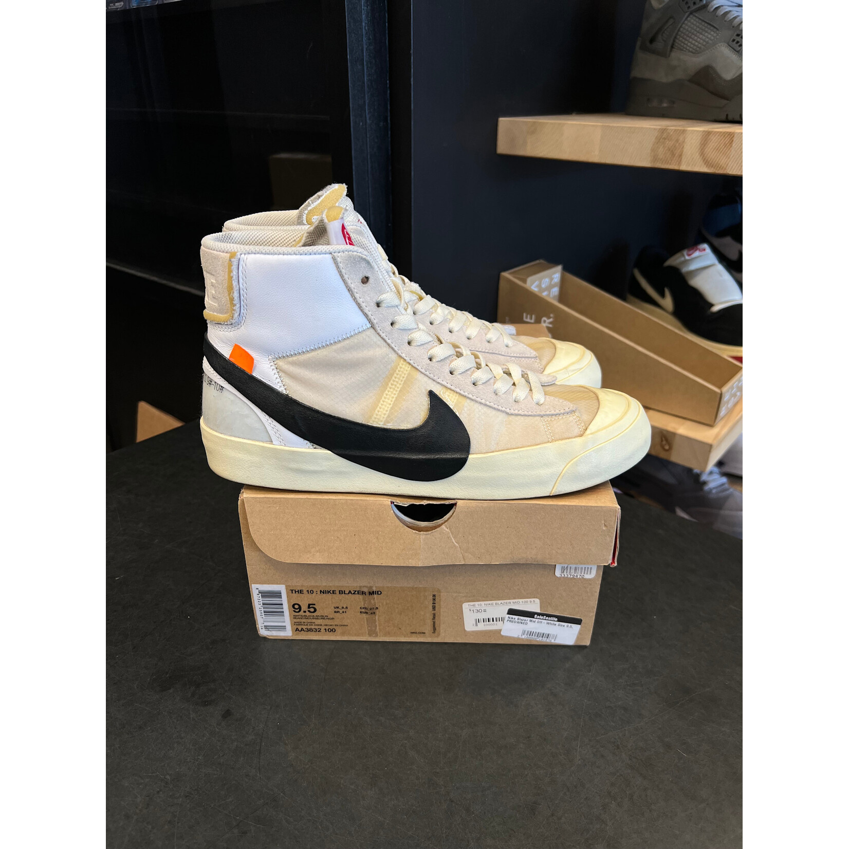 Nike Nike Blazer Mid Off-White Size 9.5, PREOWNED