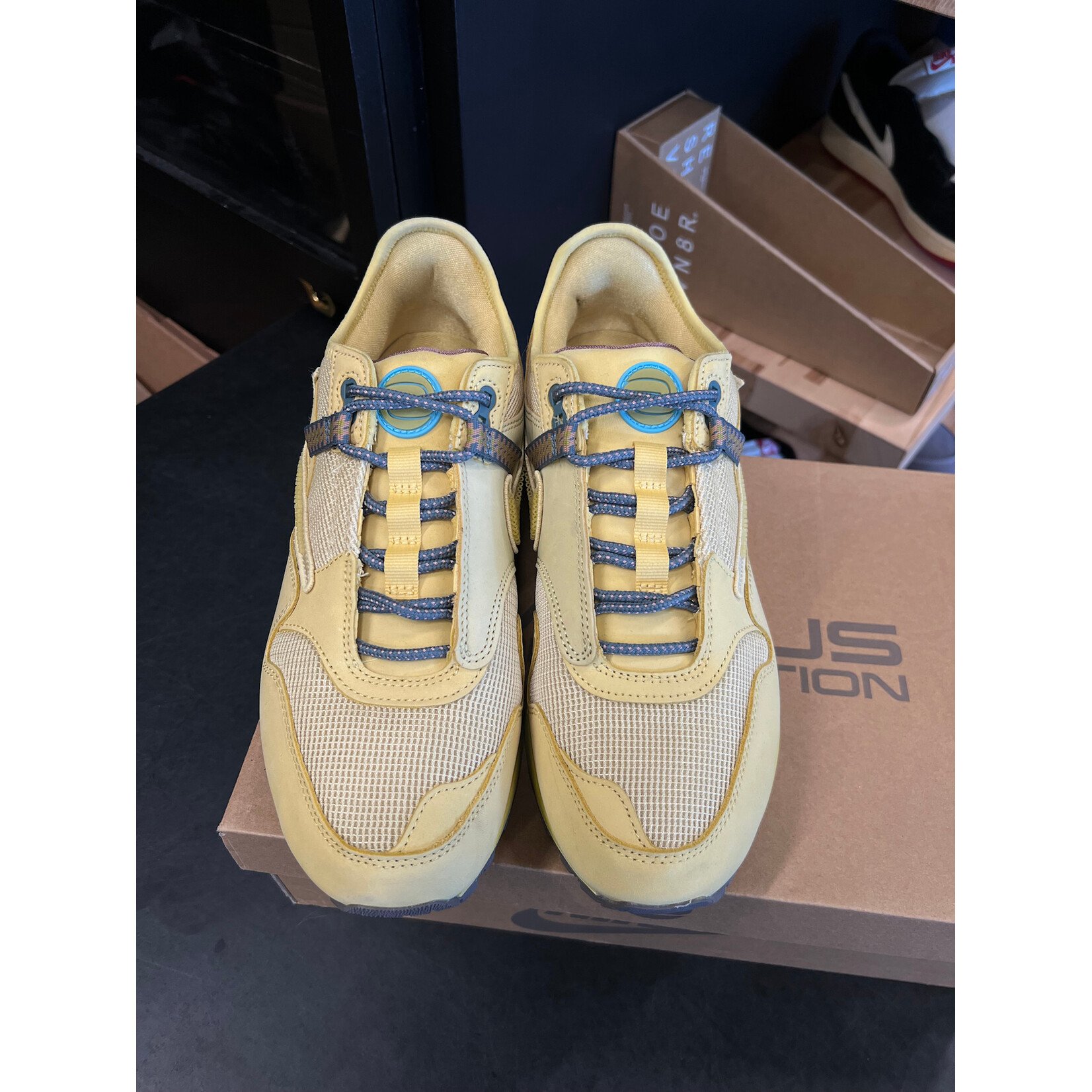 Nike Nike Air Max 1 Travis Scott Cactus Jack Saturn Gold Size 9.5, PREOWNED