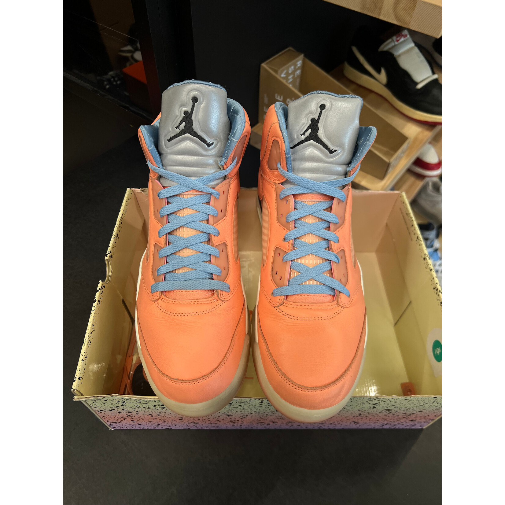 Jordan Jordan 5 Retro DJ Khaled We The Best Crimson Bliss Size 12, PREOWNED