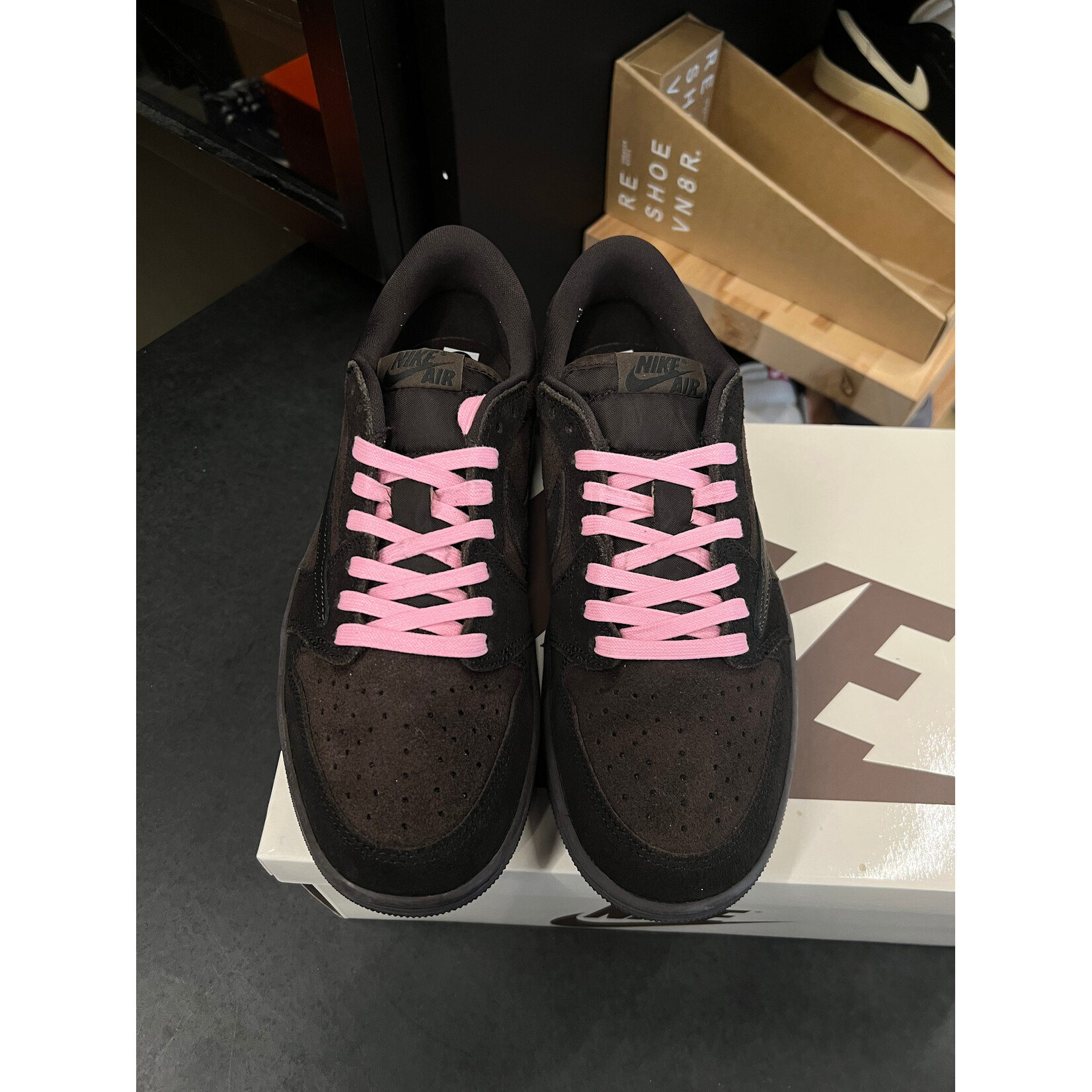 Jordan Jordan 1 Retro Low OG SP Travis Scott Velvet Brown Size 8, PREOWNED