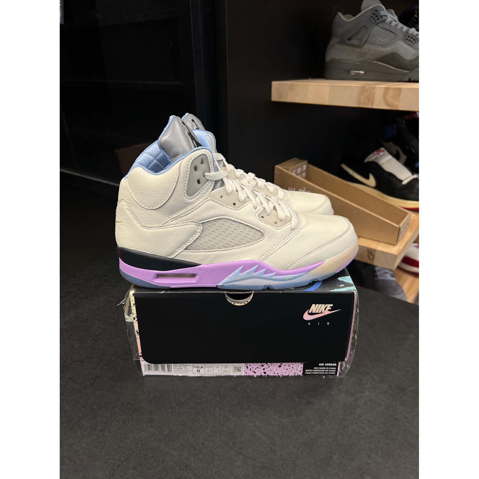 Jordan Jordan 5 Retro DJ Khaled We The Best Sail Size 8, PREOWNED