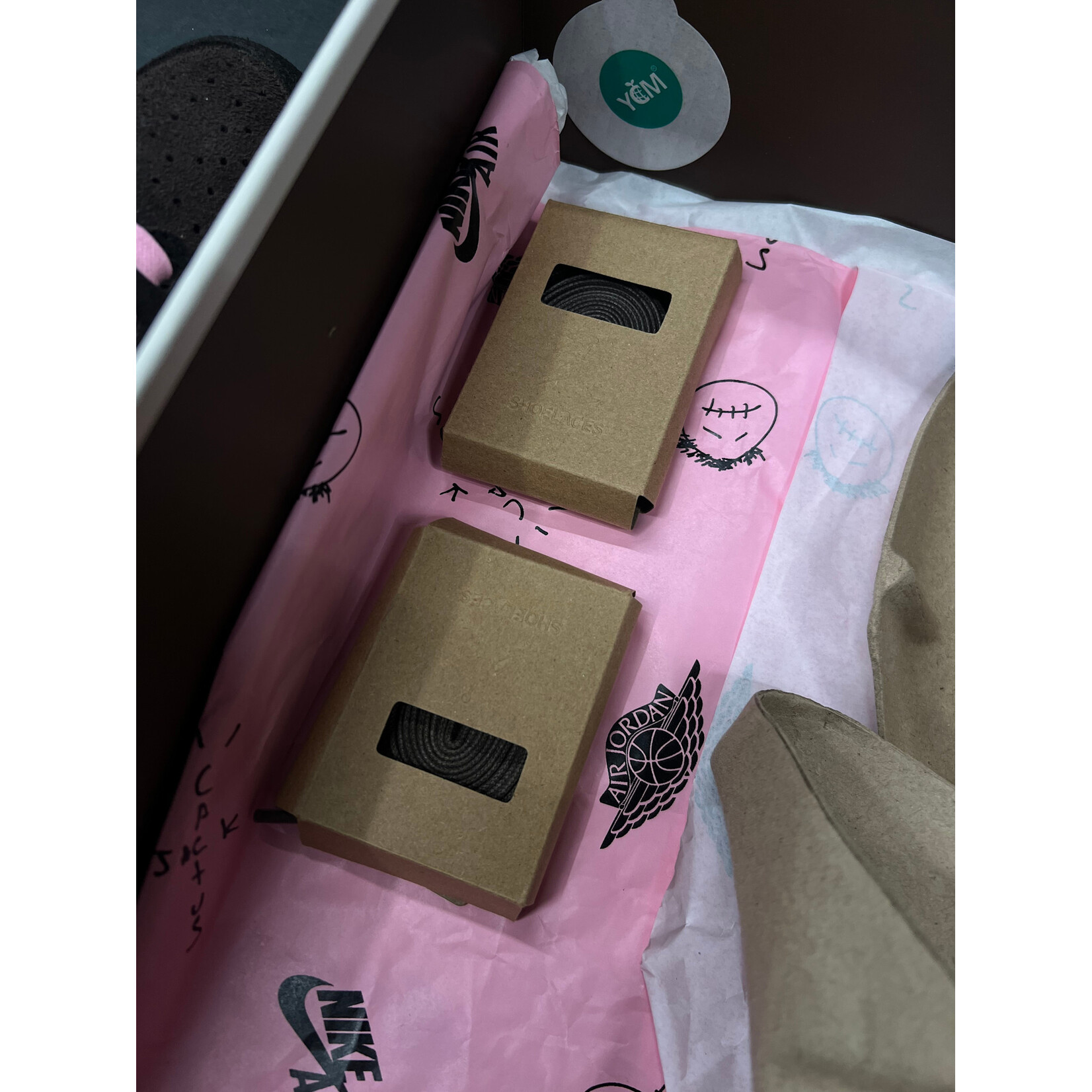 Jordan Jordan 1 Retro Low OG SP Travis Scott Velvet Brown Size 8, PREOWNED