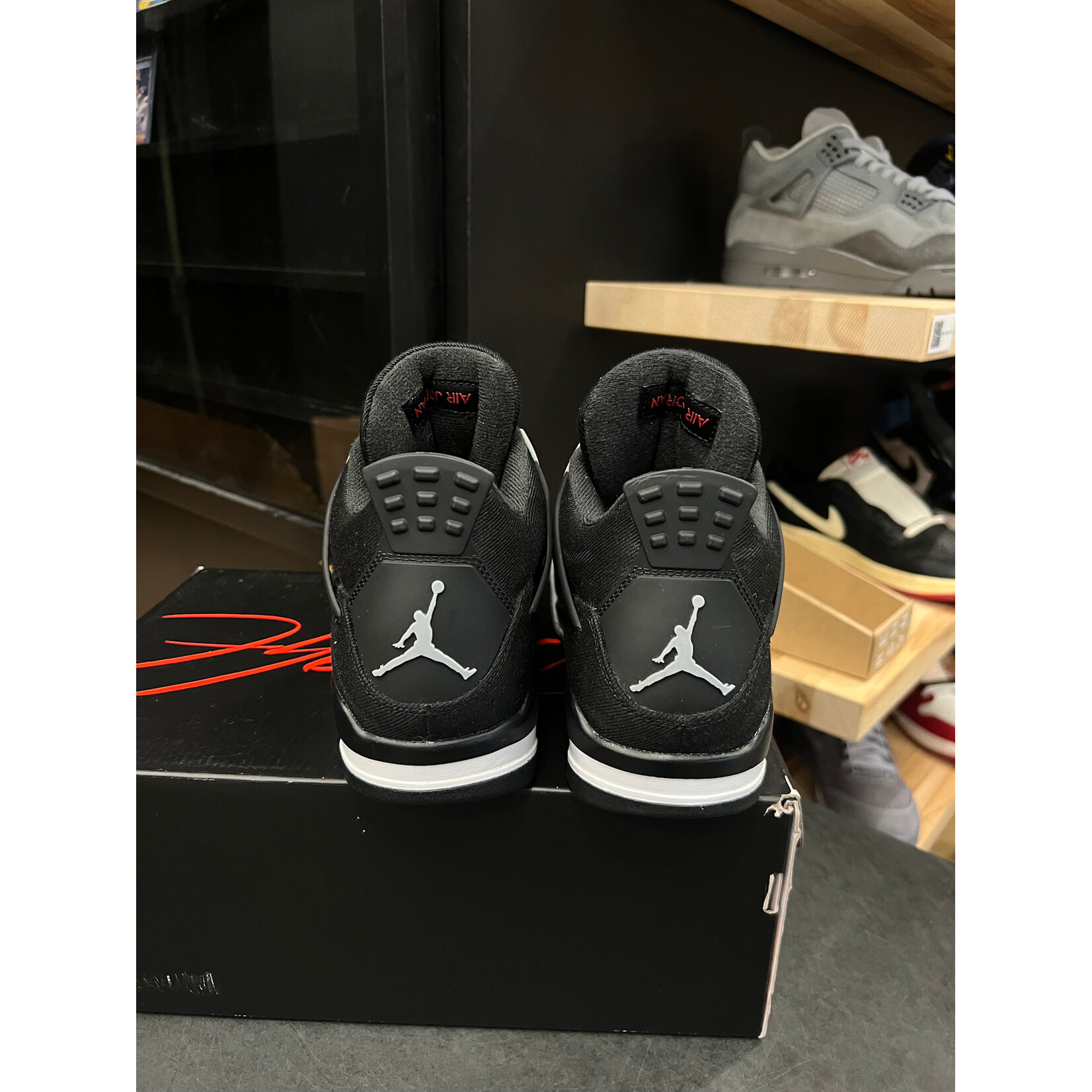 Jordan Jordan 4 Retro SE Black Canvas Size 8.5, PREOWNED