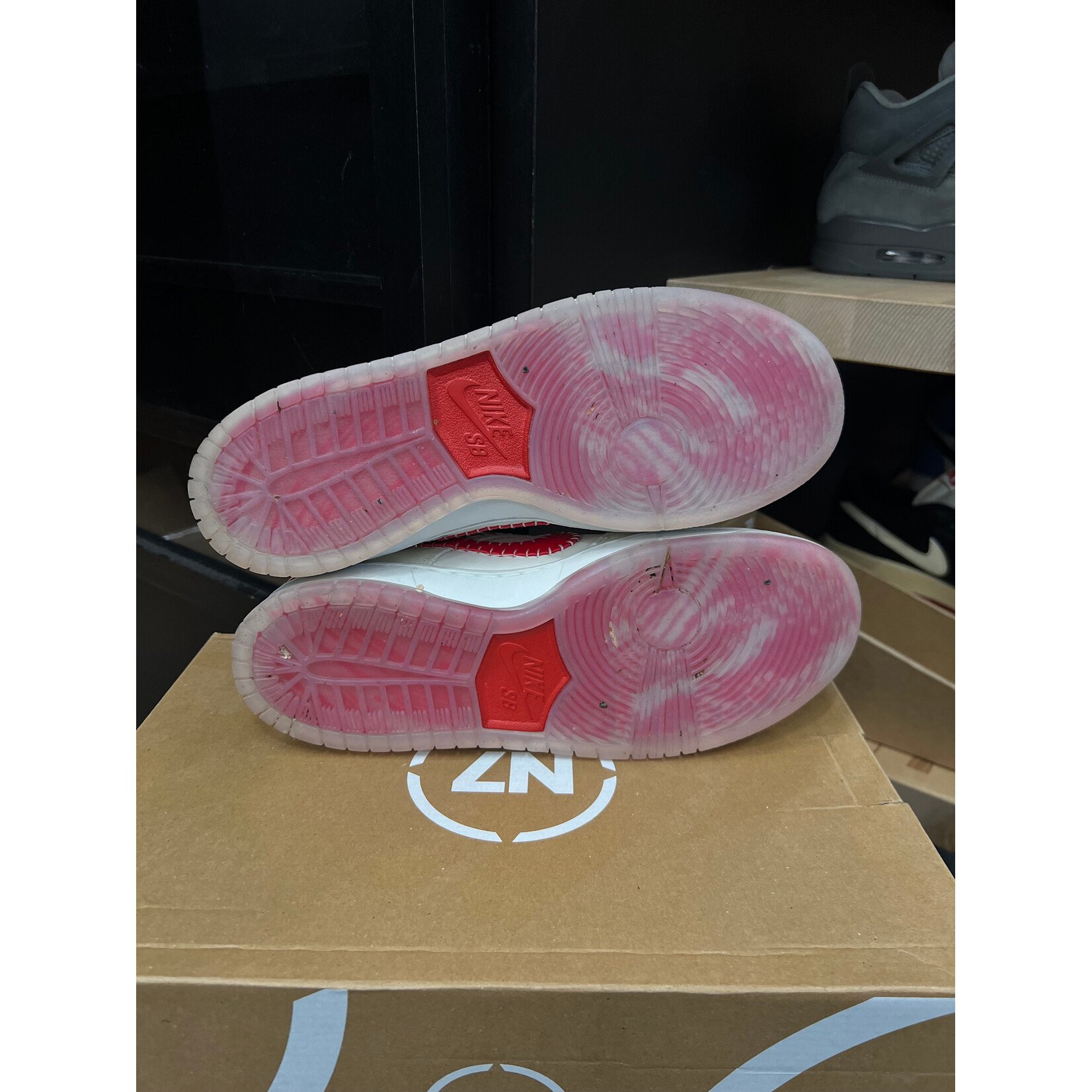 Nike Nike SB Dunk Low Decon N7 Opti Yellow University Red Size 8, PREOWNED