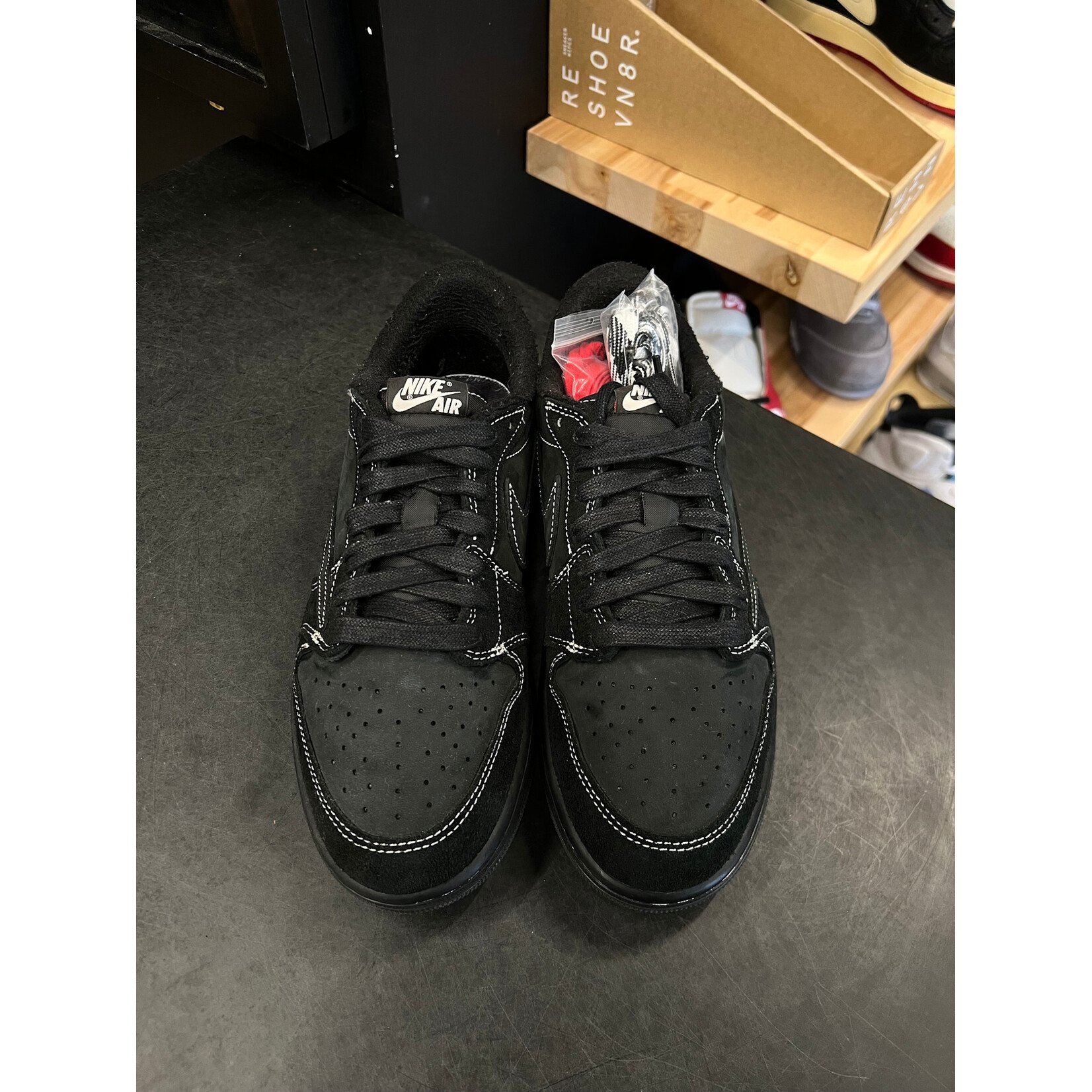 Jordan Jordan 1 Retro Low OG SP Travis Scott Black Phantom Size 10, PREOWNED