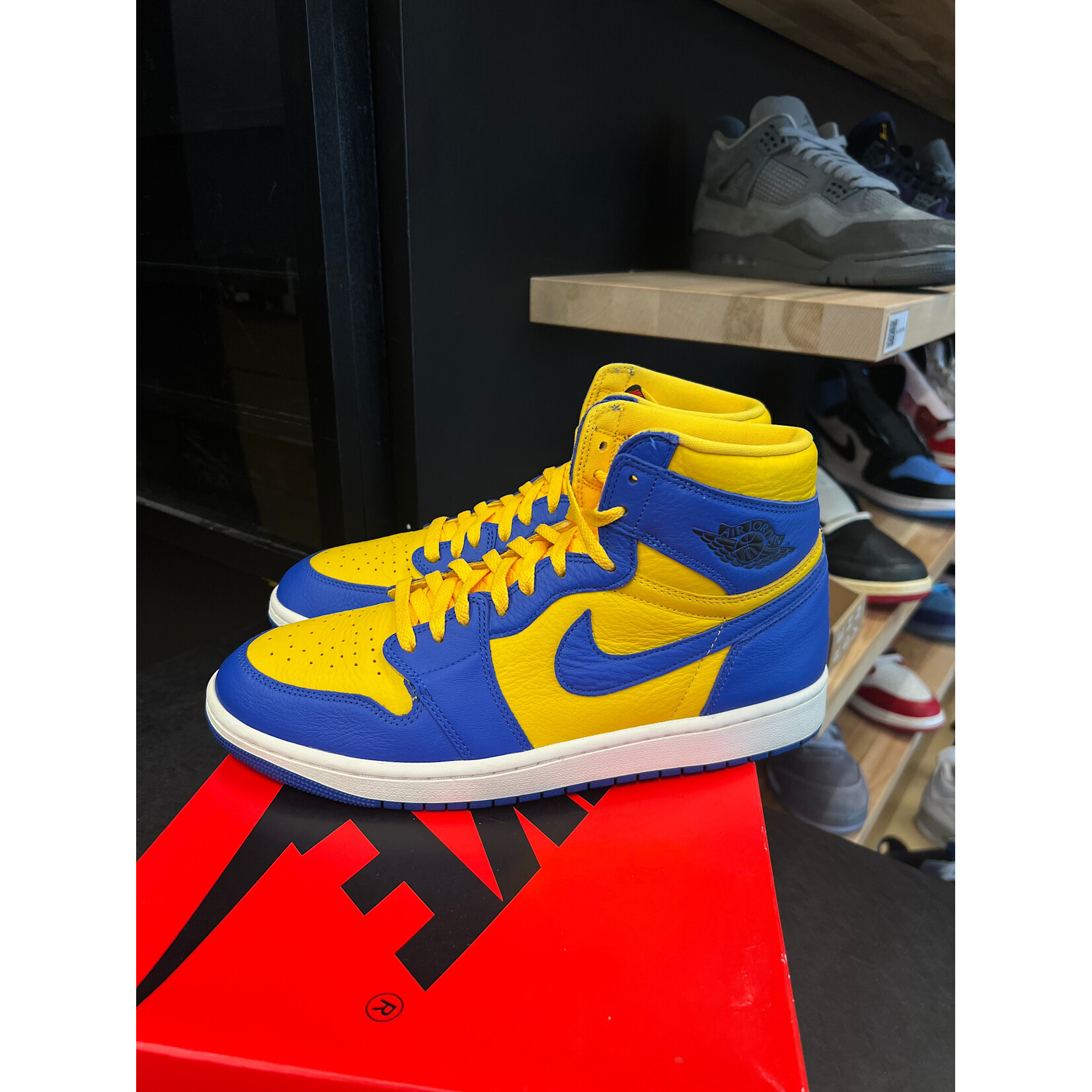 Jordan Jordan 1 Retro High OG Reverse Laney (Women's) Size 12W, PREOWNED