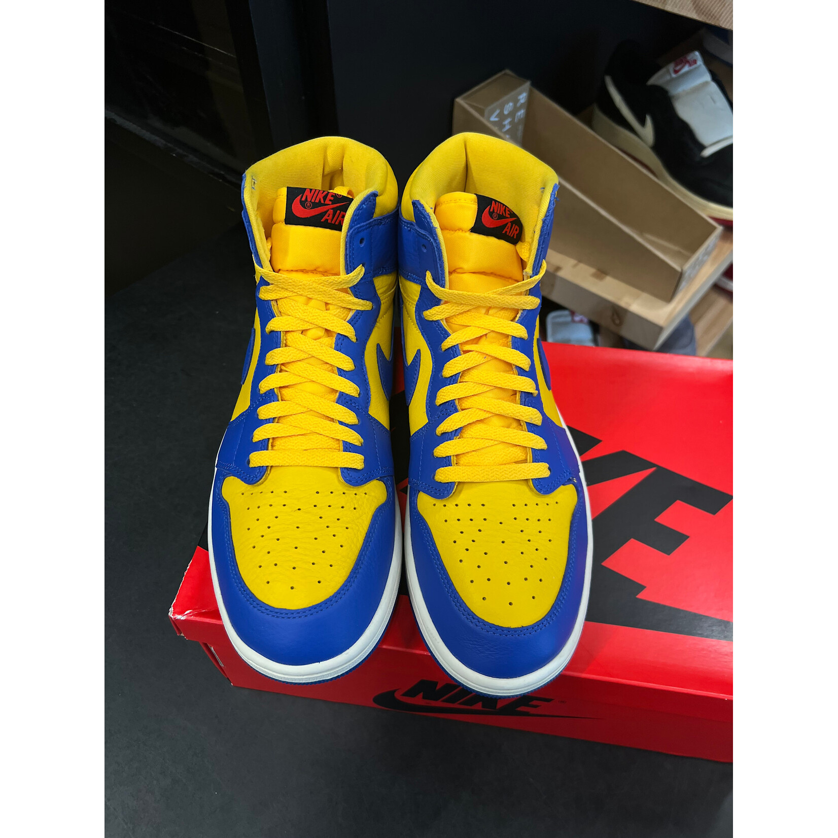 Jordan Jordan 1 Retro High OG Reverse Laney (Women's) Size 12W, PREOWNED