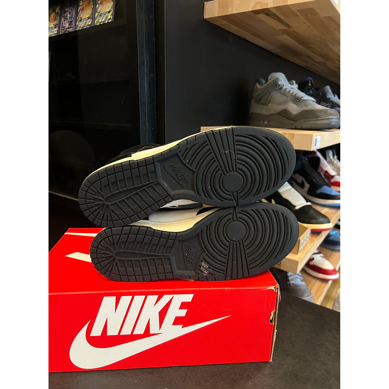 Nike Nike Dunk High Panda Black White (2021/2024) Size 9, PREOWNED CUSTOM AGED