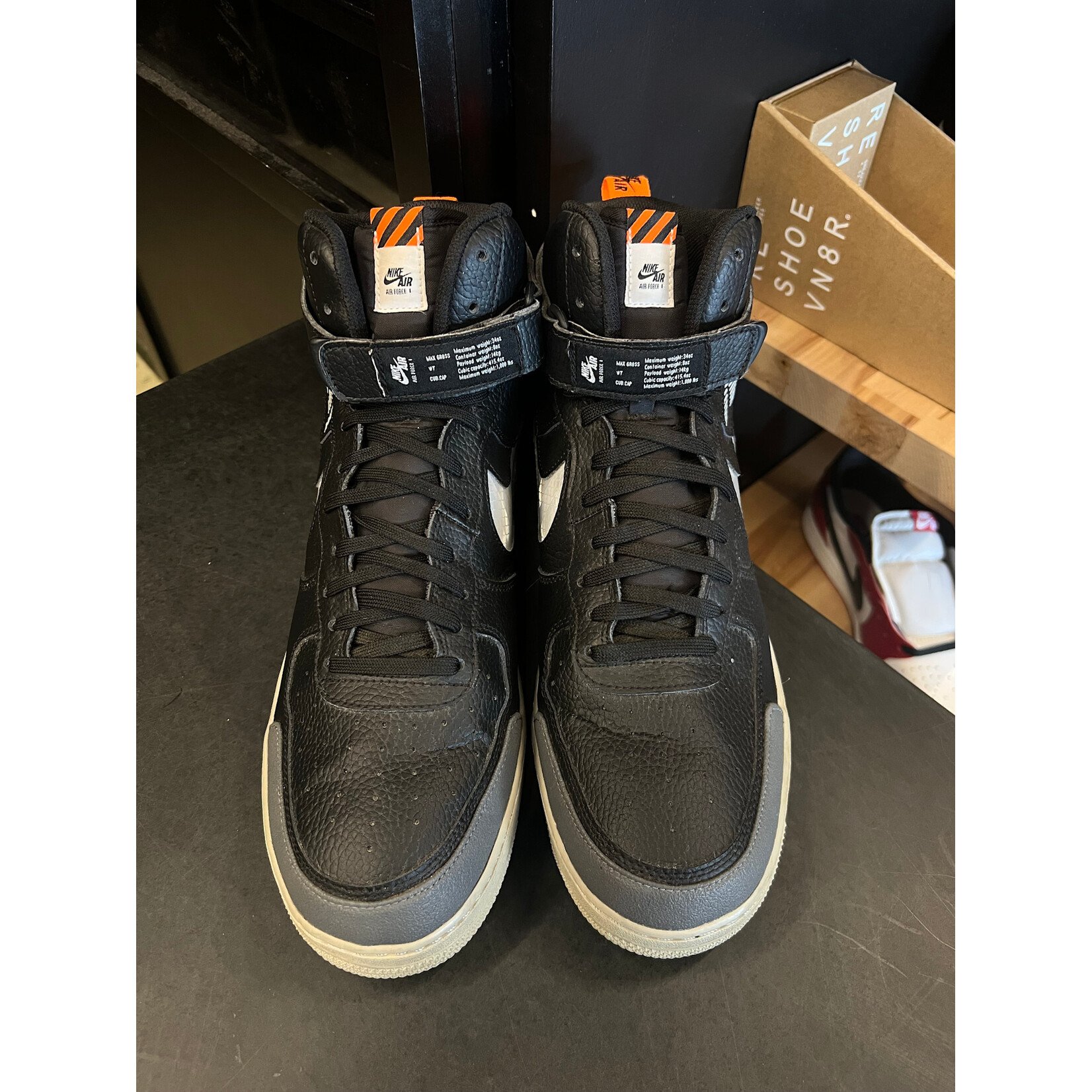 Nike Nike Air Force 1 High Under Construction Black Size 11, PREOWNED