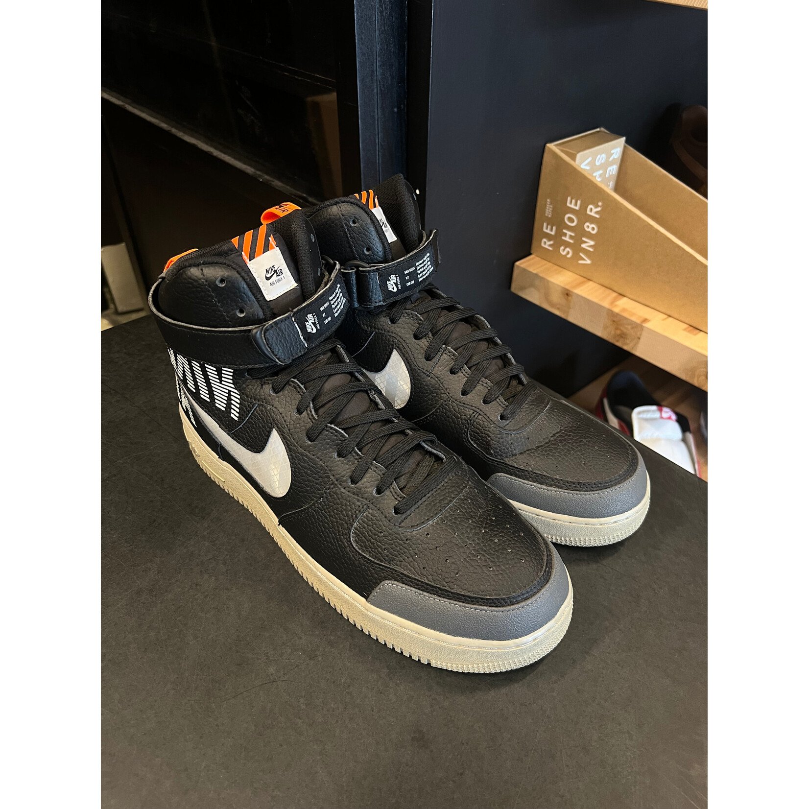 Nike Nike Air Force 1 High Under Construction Black Size 11, PREOWNED