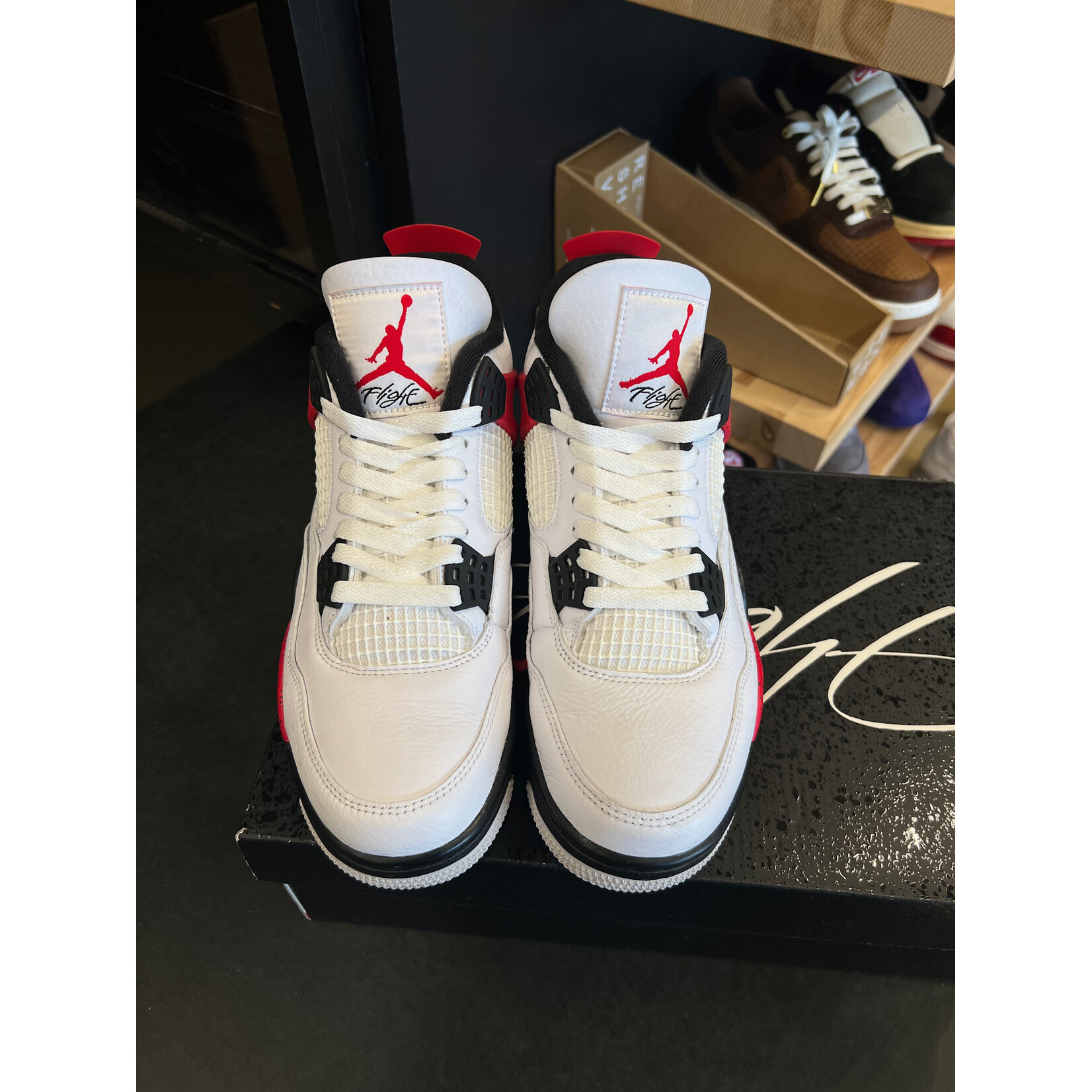 Jordan Jordan 4 Retro Red Cement Size 8, PREOWNED