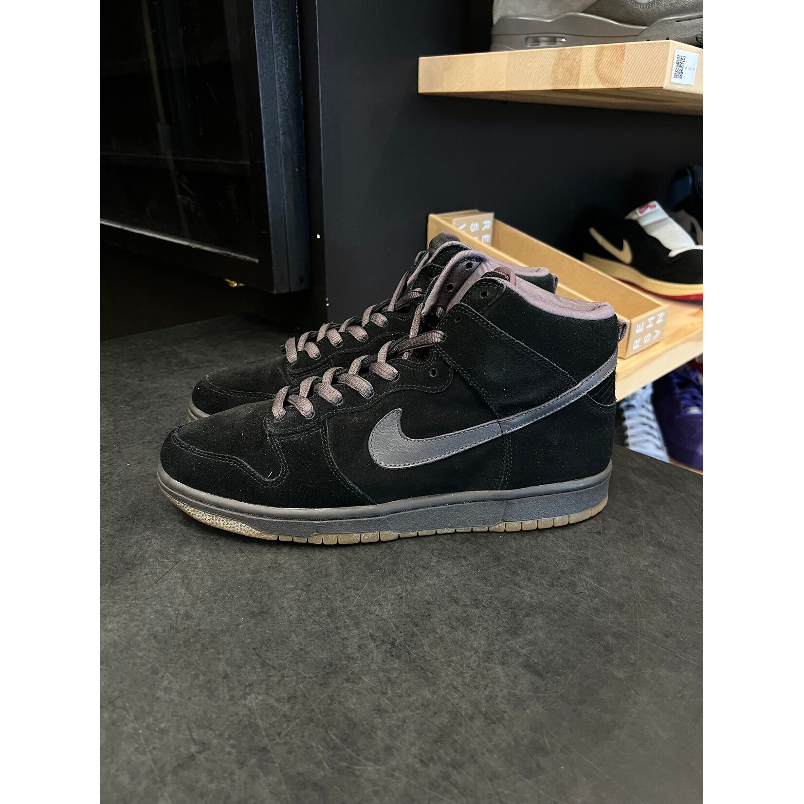 Nike Nike SB Dunk High Black Midnight Fog Size 10, PREOWNED