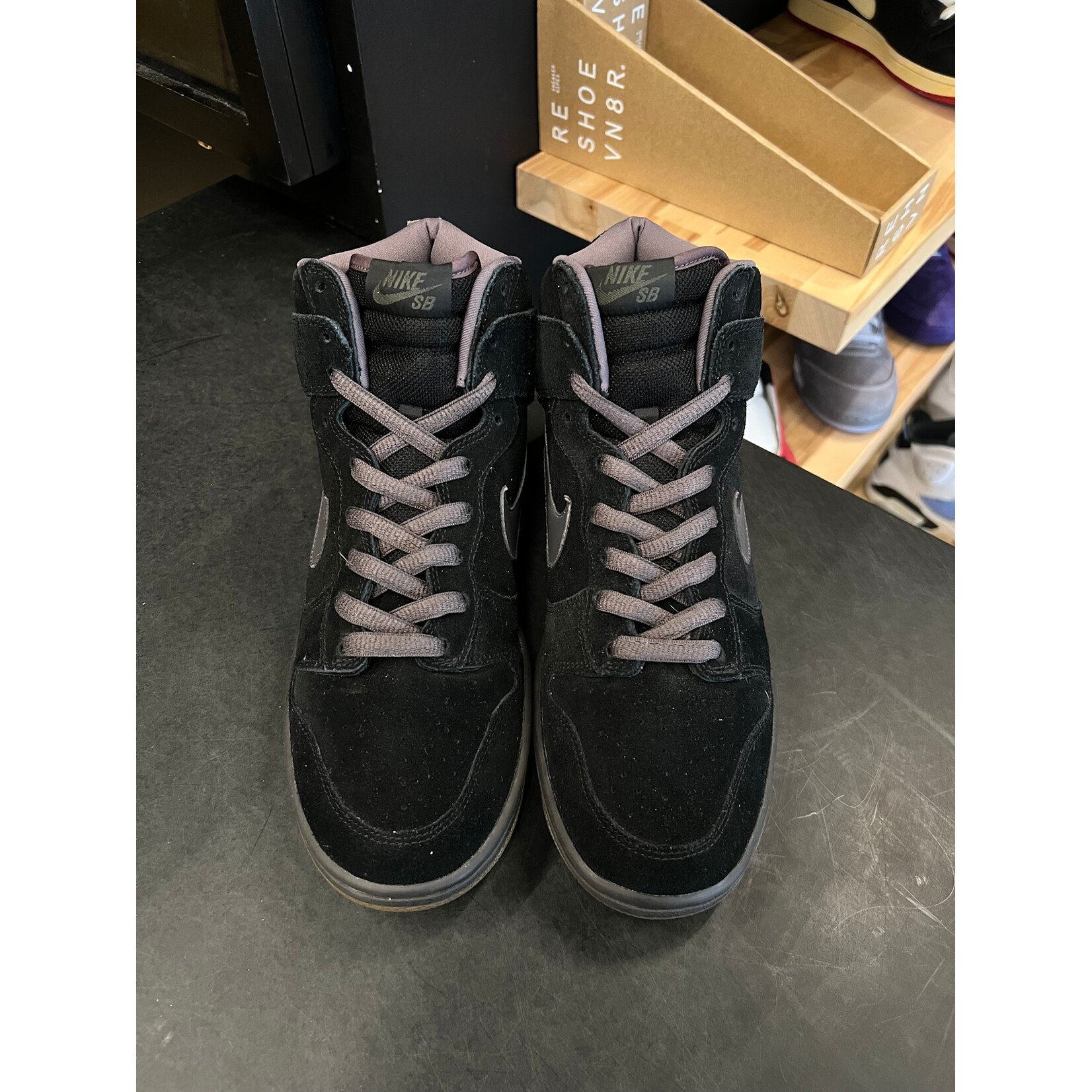 Nike Nike SB Dunk High Black Midnight Fog Size 10, PREOWNED
