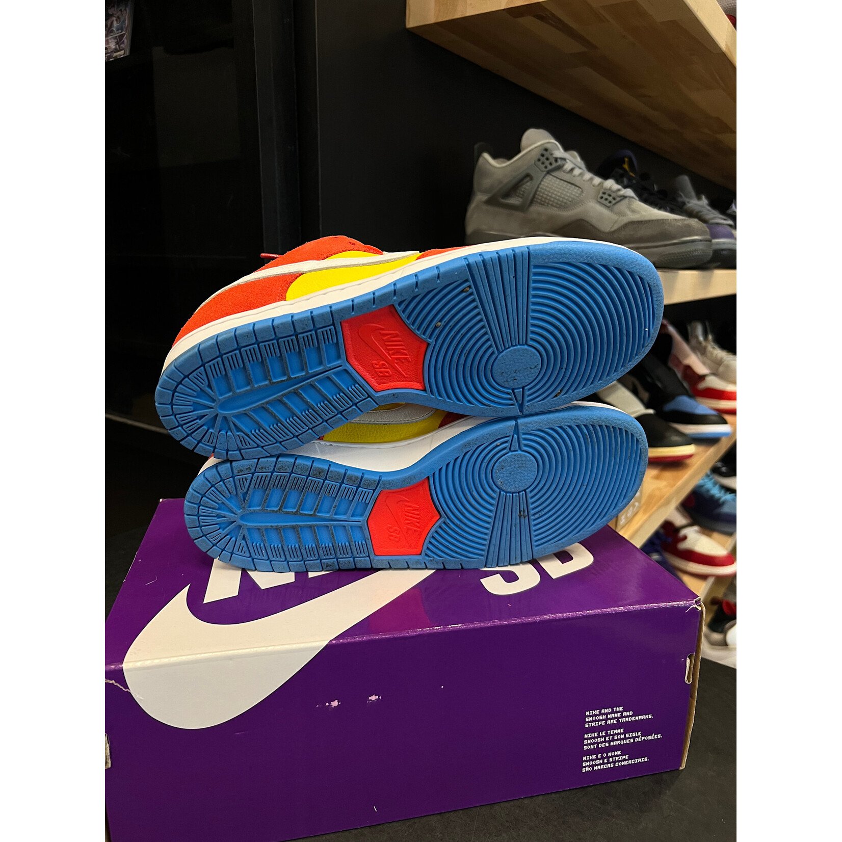 Nike Nike SB Dunk Low Pro Bart Simpson Size 10.5, PREOWNED