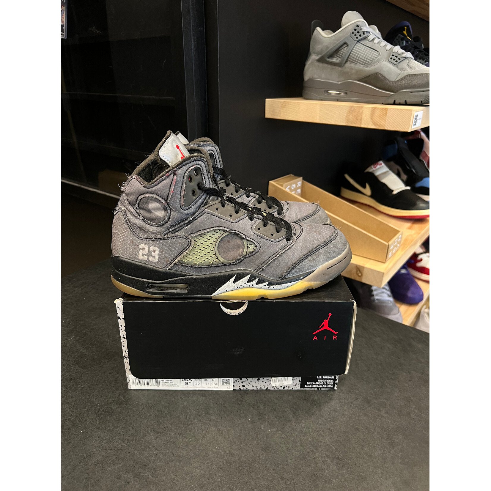 Jordan Jordan 5 Retro Off-White Muslin Size 8.5, PREOWNED