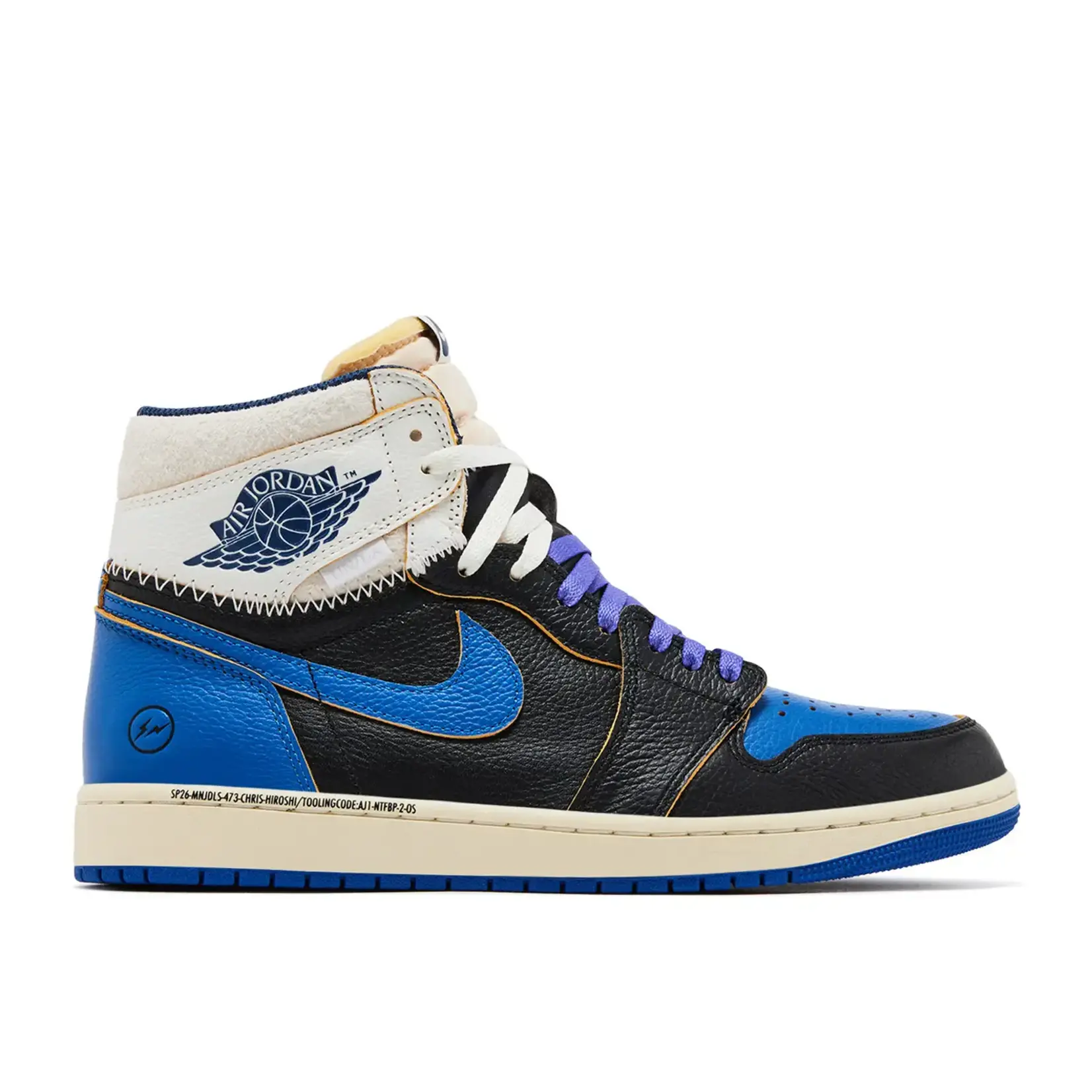 Jordan Jordan 1 Retro High OG SP Fragment x Union LA Sport Royal Size 10.5, DS BRAND NEW